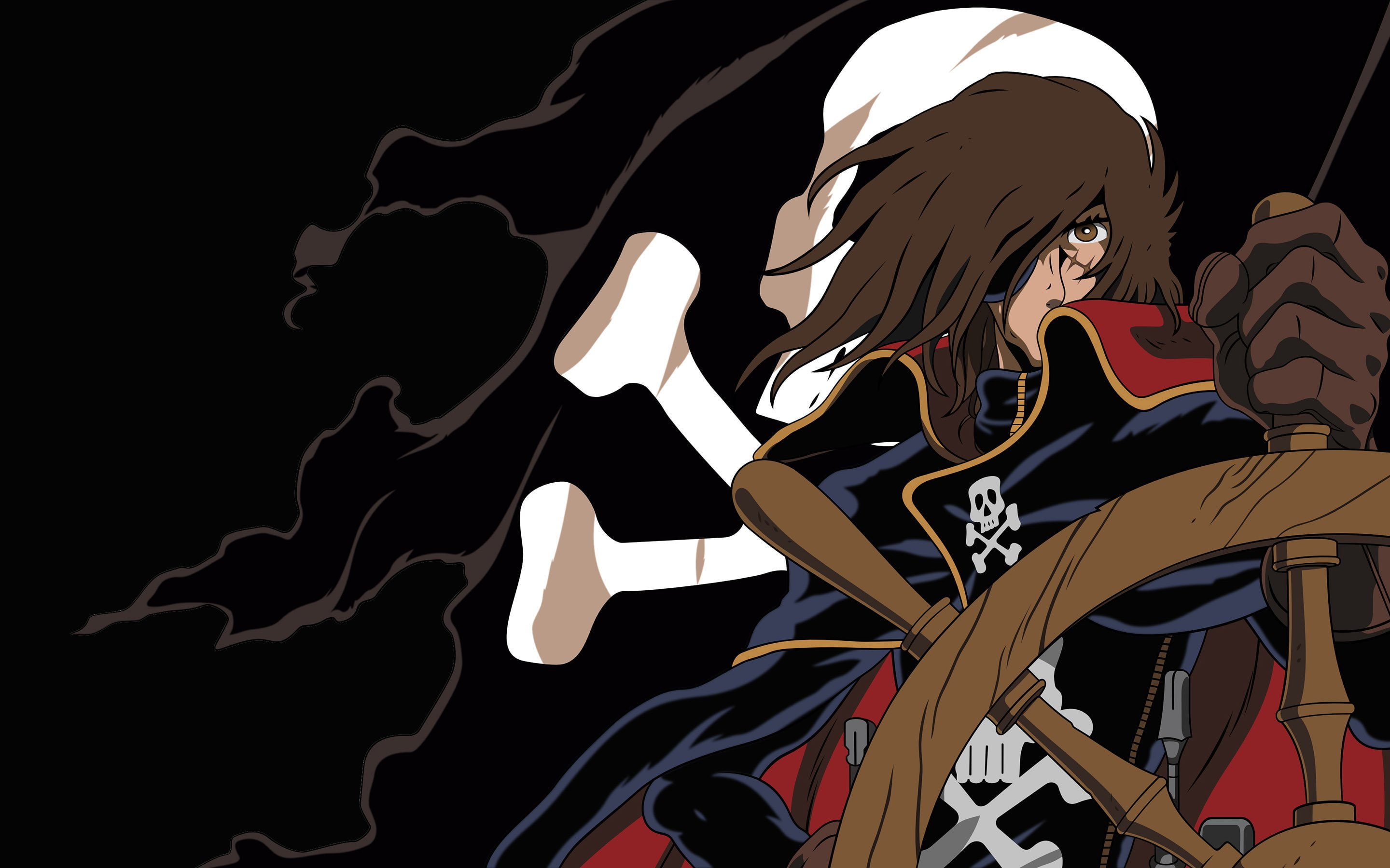 low angle view, festival, 2880x1800 px, pirates, male likeness, creativity, pirate, fantasy, captain, representation, sci, black background, indoors, night, HD Wallpaper