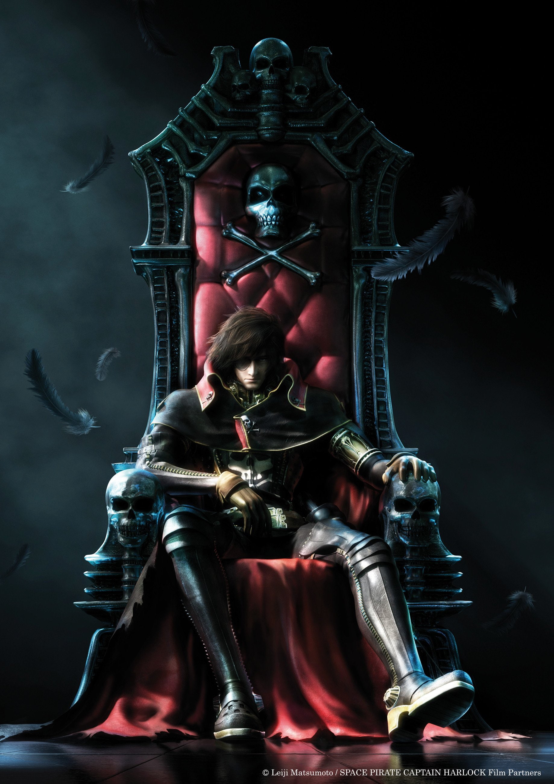 1spch, space, series, Harlock, adventure, sci, anime, fi, fantasy, pirates, pirate, captain, 2K, Manga, Phone HD Wallpaper