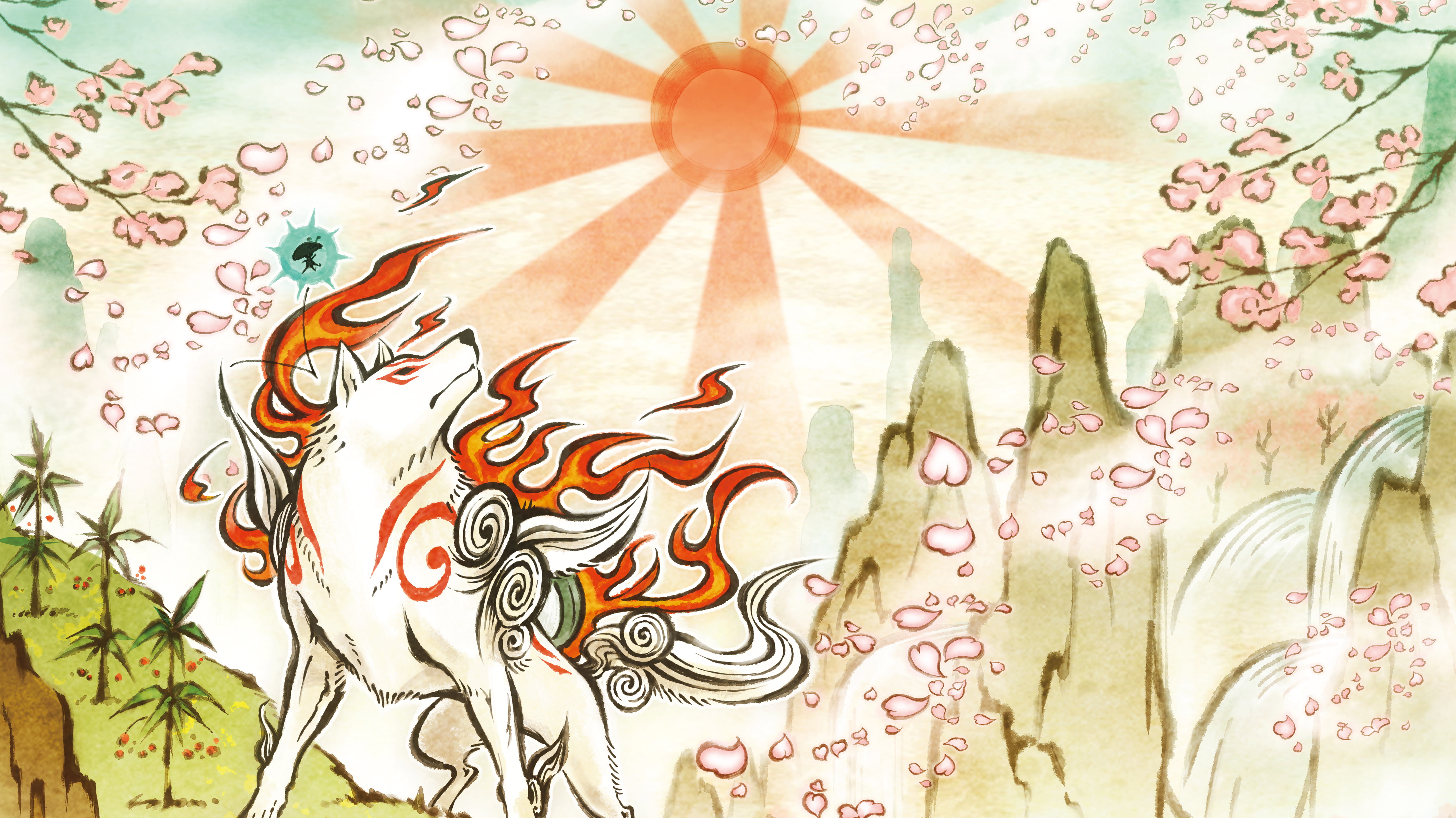 PS3, Action, Wii, Adventure, Okami HD, 5K, 5K, HD Wallpaper