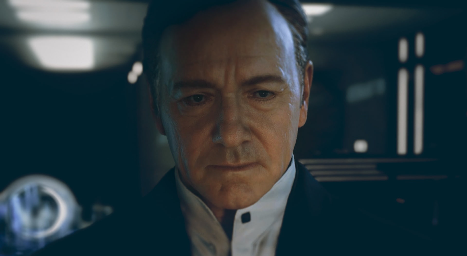 human face, Game, blazer, 1080P, warfare, indoors, men, headshot, s, cod advanced warfare, business, call, focus on foreground, portrait, video game, confidence, HD Wallpaper