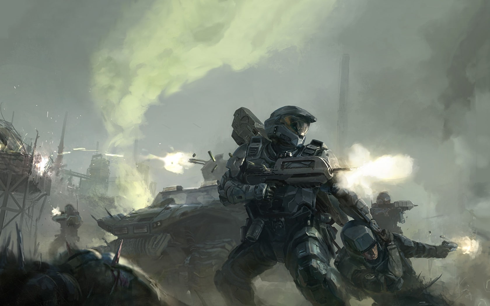 Master Chief, video games, Halo, 720P, Halo 2, HD Wallpaper