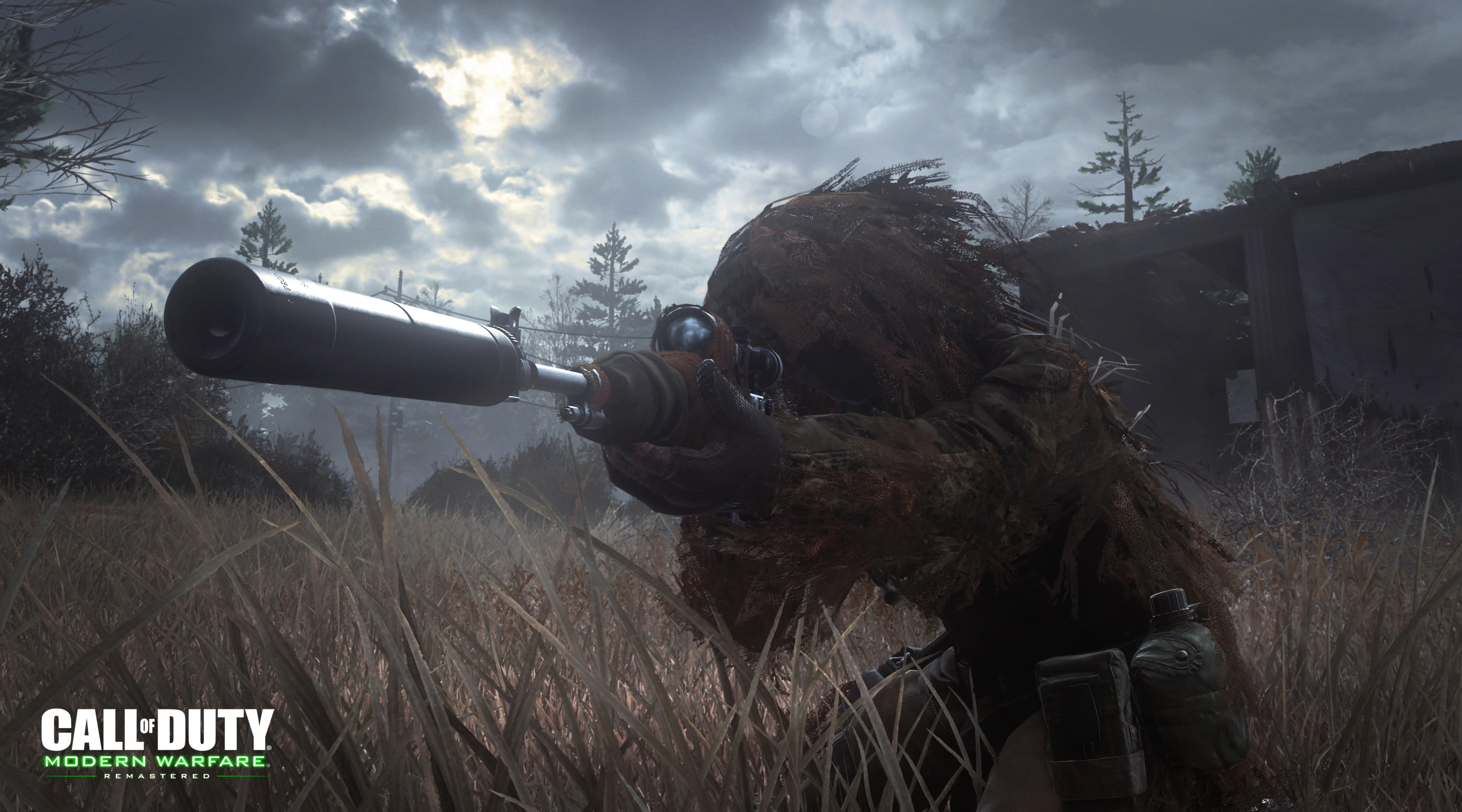 games, outdoors, uniform, aggression, 4K, sky, people, call of duty modern warfare remastered, surveillance, call of duty, field, xbox games, security, HD Wallpaper