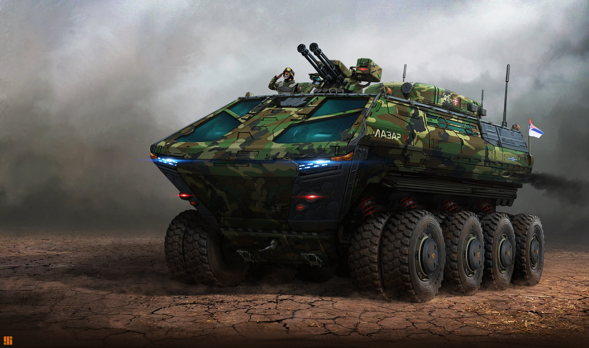Sci Fi, Futuristic, Vehicle, Weapon, 1080P, Minigun, Military, HD Wallpaper