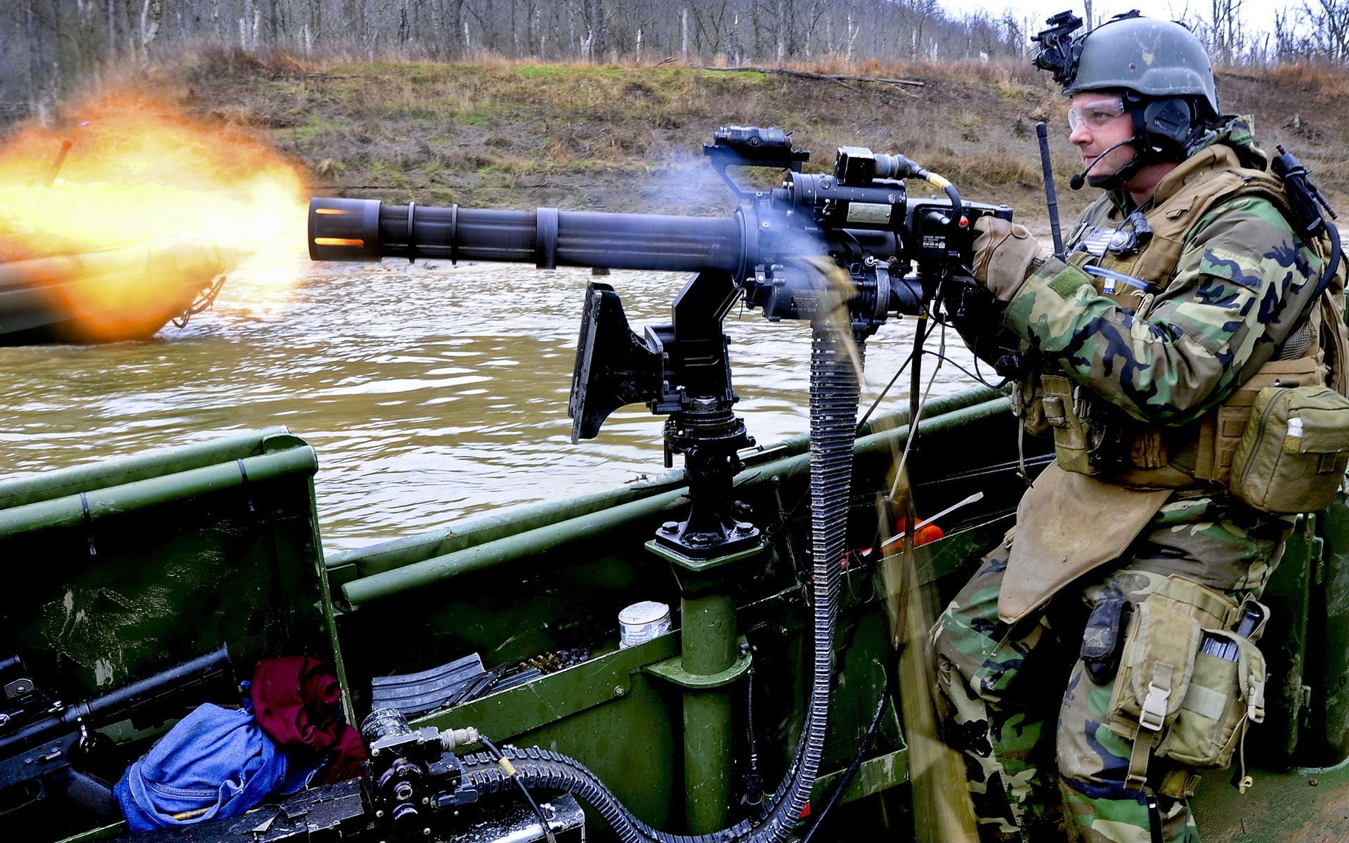 m134 minigun, 1080P, HD Wallpaper