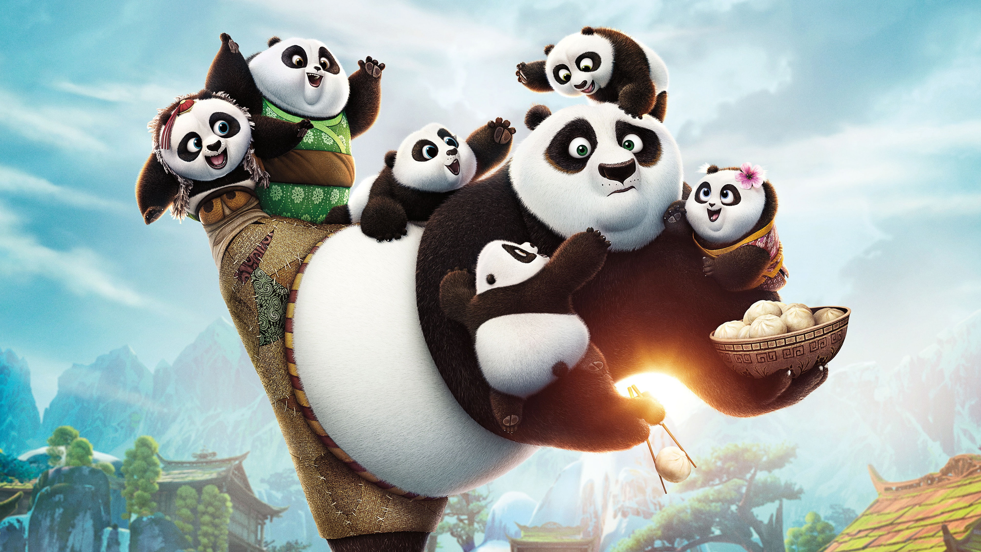 Panda, 2016, 4k pics, 4K, ultra hd, Kung, HD Wallpaper