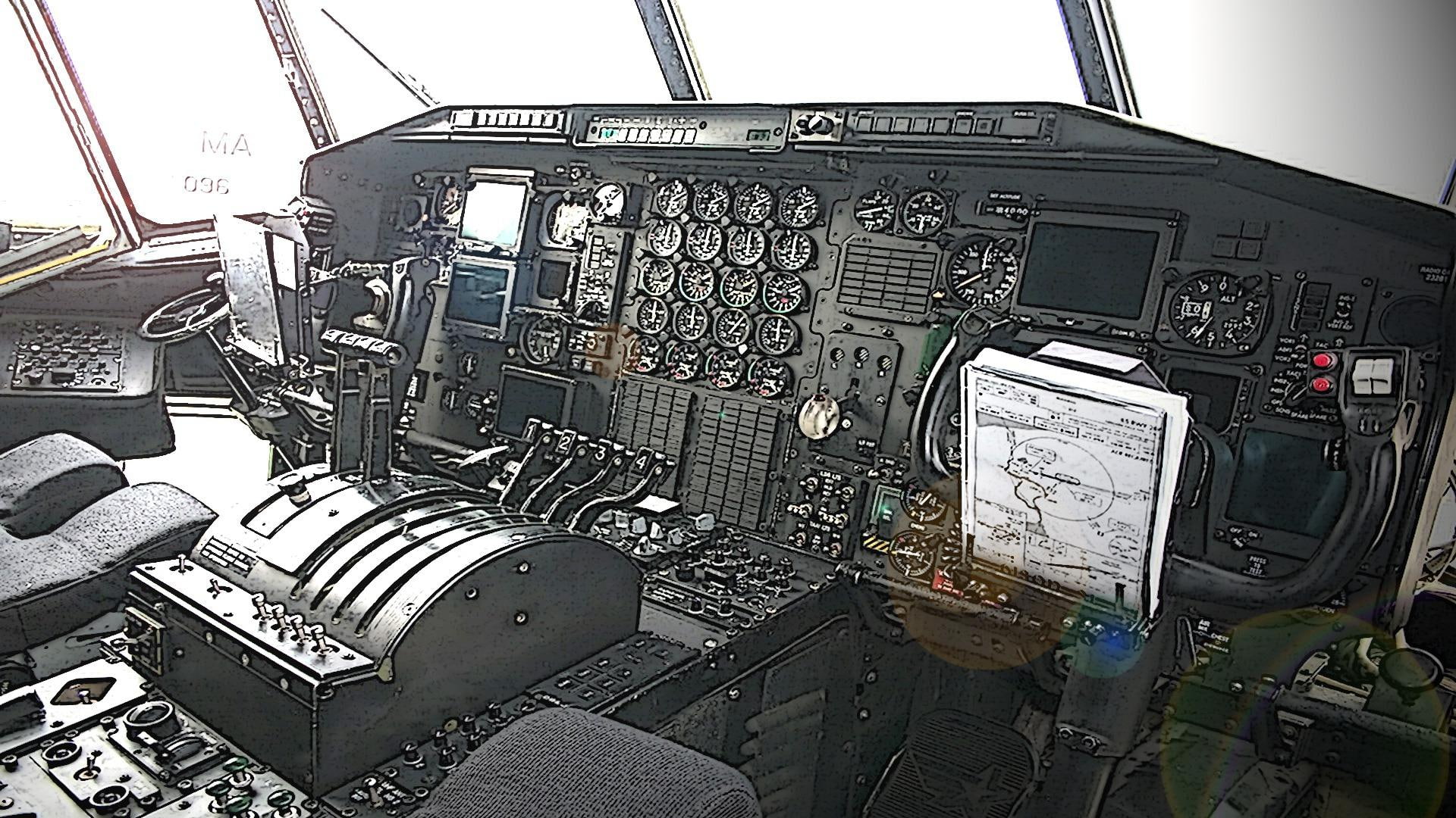 cockpit, marines, plane, usaf, military, c, aircraft planes, c-130, army, 1080P, airforce, HD Wallpaper