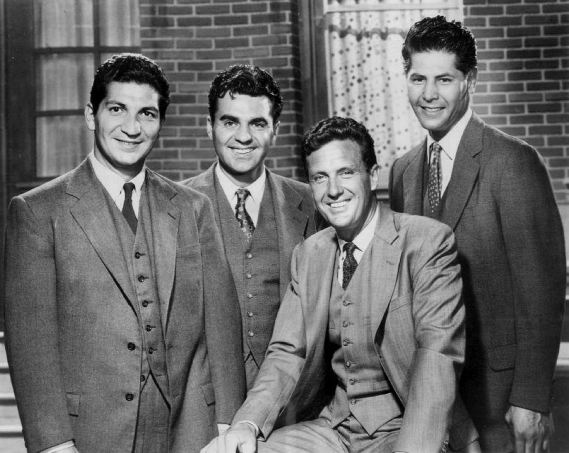 nicholas georgiade, smiling, abel fernandez, actors, untouchables, gangsters, suit, 60s, group of people, young adult, business person, robbers, tv, waist up, HD Wallpaper