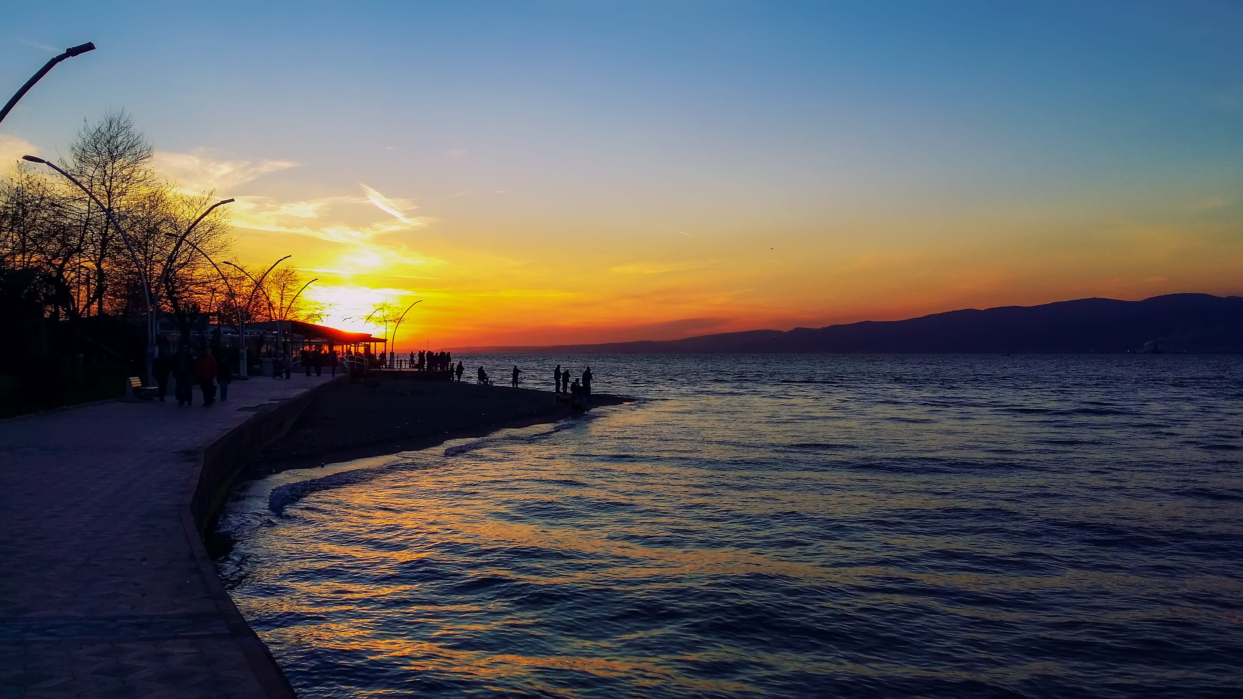 love, tranquil scene, no people, fish, Marine, clouds, land, idyllic, scenics - nature, Landscape, horizon line, silhouette, değirmendere, solar, cloud - sky, HD Wallpaper