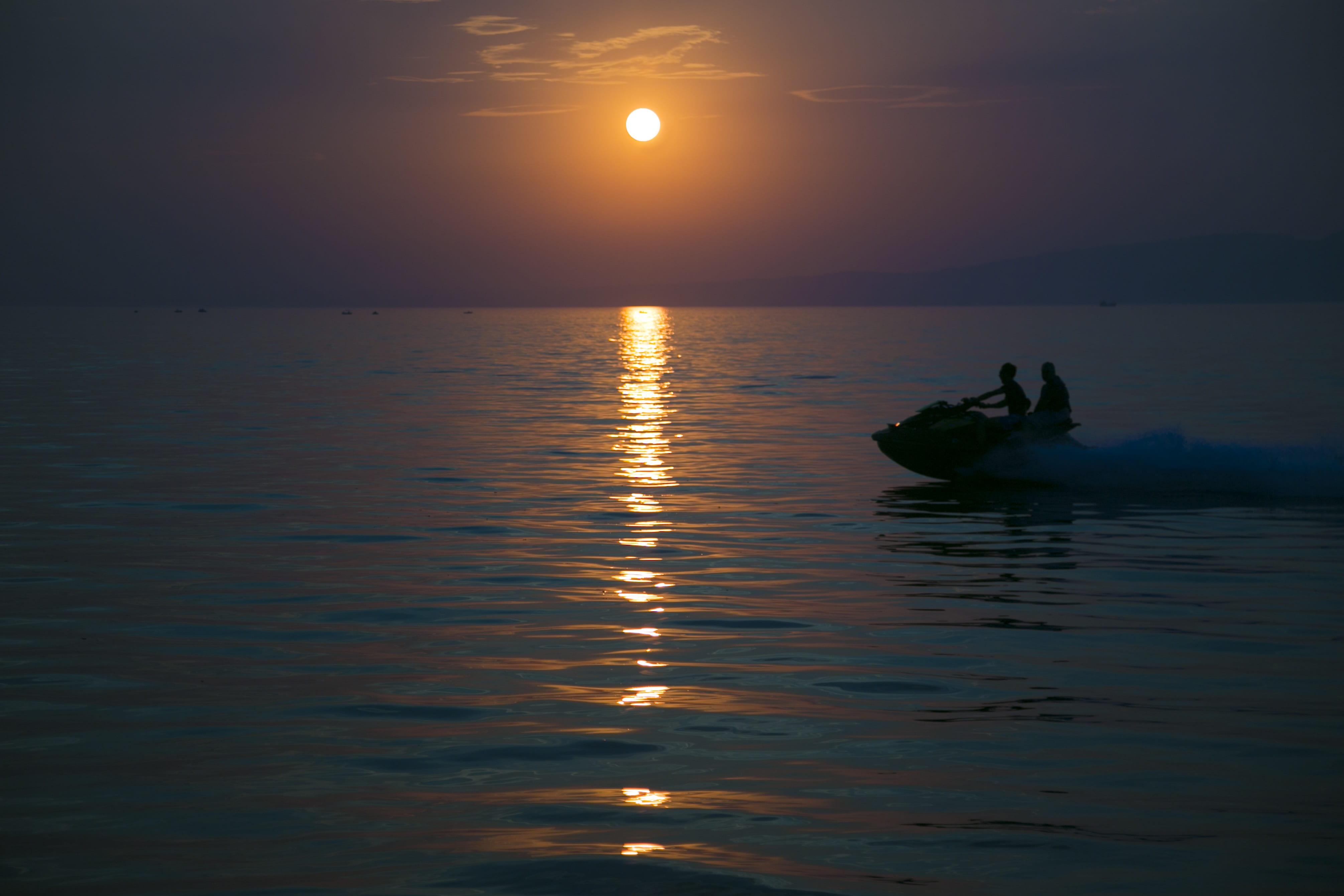 sea, palm, outdoors, fund, trees, transportation, summer, peace, landscape, orange, nature, scenics - nature, sand, jet ski, değirmendere, tranquility, HD Wallpaper
