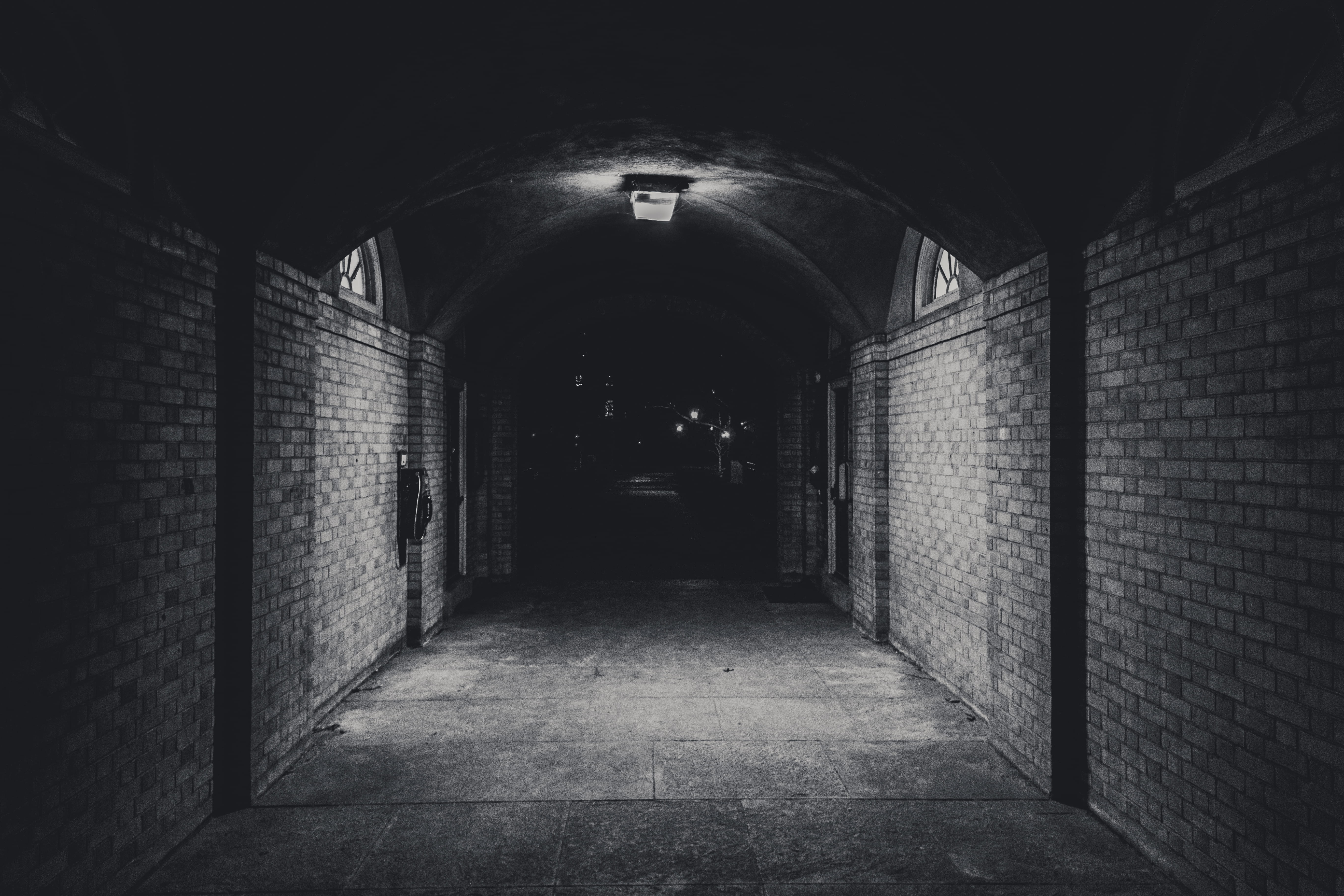direction, university of toronto - st. george campus, arch, built structure, light at the end of the tunnel, vibes, wall, underground, dark, exposure, toronto, HD Wallpaper