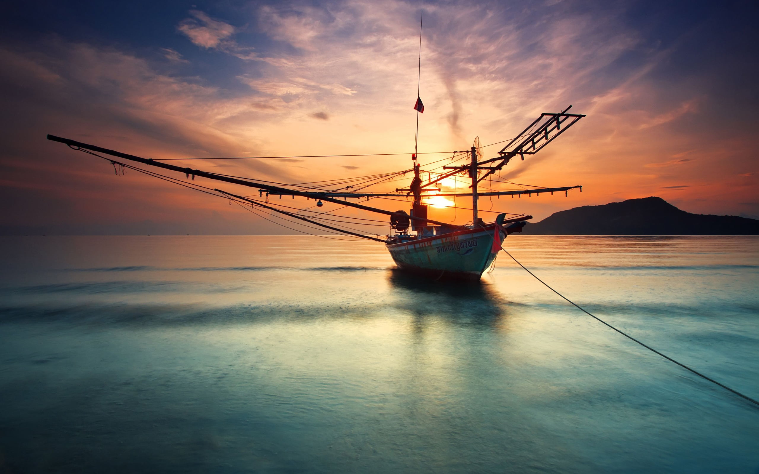 sailing, hd, scenics, coastline, tranquil Scene, travel Destinations, cloud - Sky, landscape, nature, blue, sky, surface, the evening, mode of Transport, HD Wallpaper
