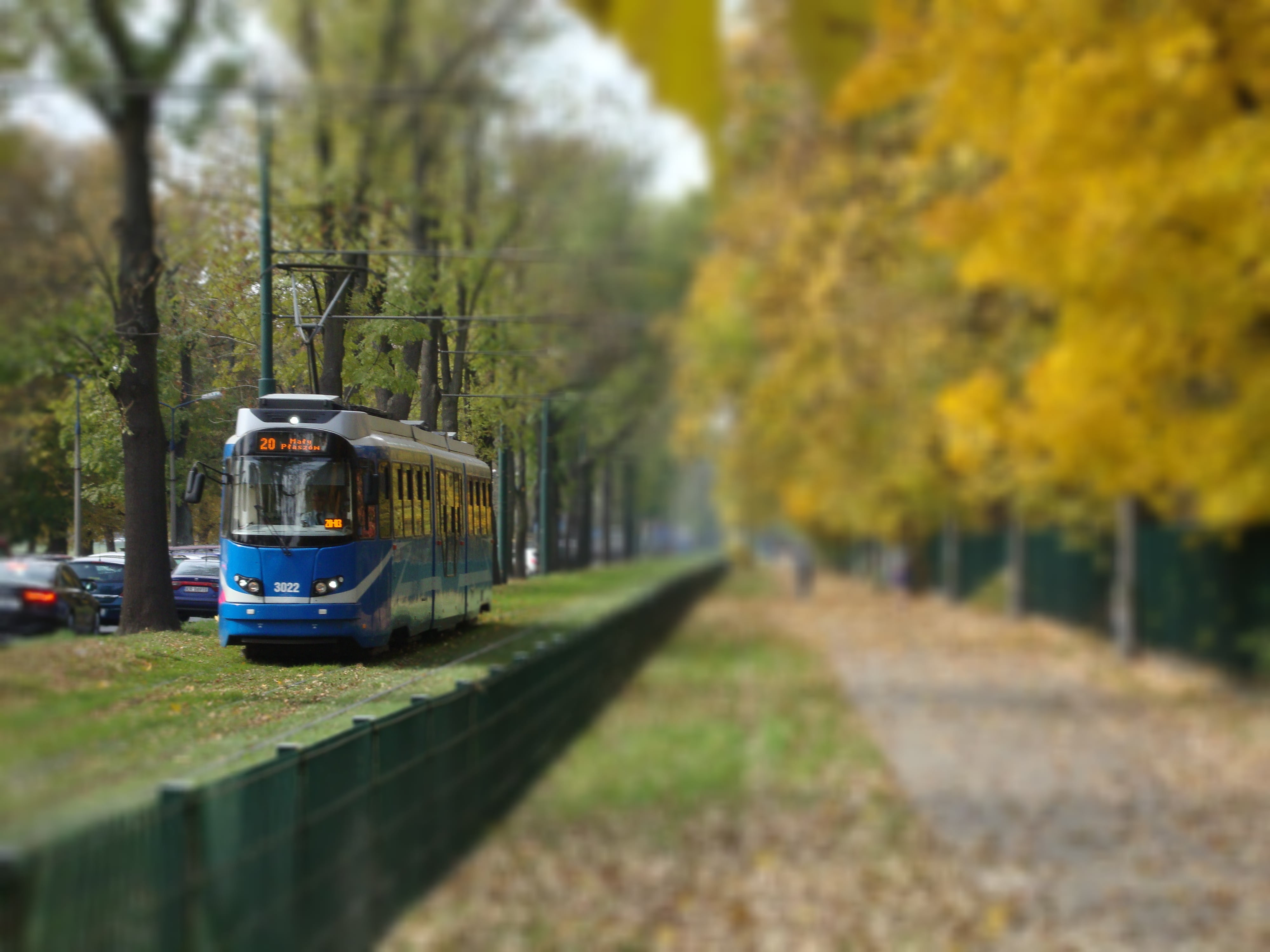 growth, nature, land vehicle, change, no people, day, travel, cable Car, track, railroad Track, tram, poland, plant, transportation, kraków, mode of transportation, HD Wallpaper