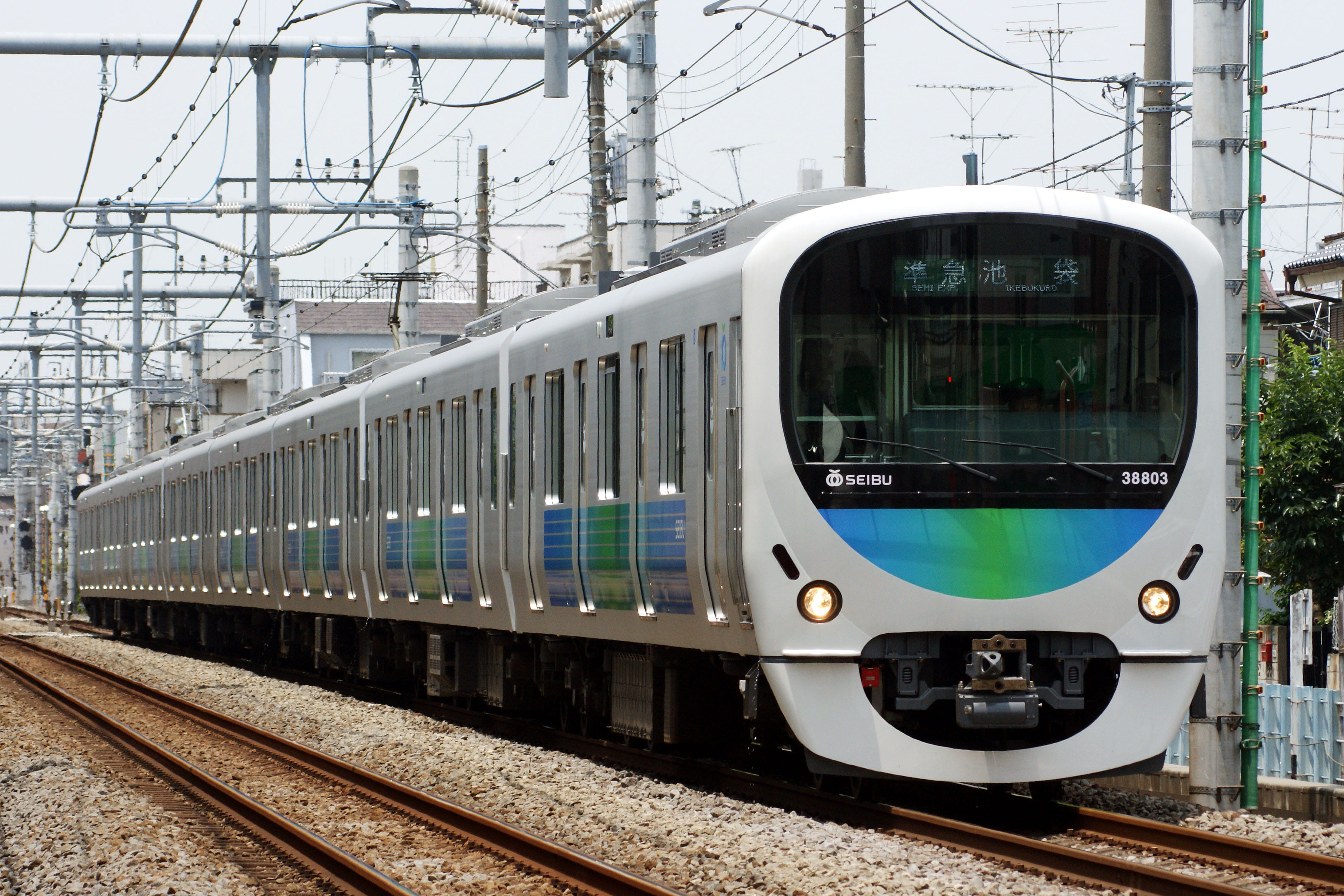 rail transportation, power supply, public domain, railroad Station, line, track, Seibu Ikebukuro Line, Nerima, train, seibu, photos, no people, mode of transportation, HD Wallpaper