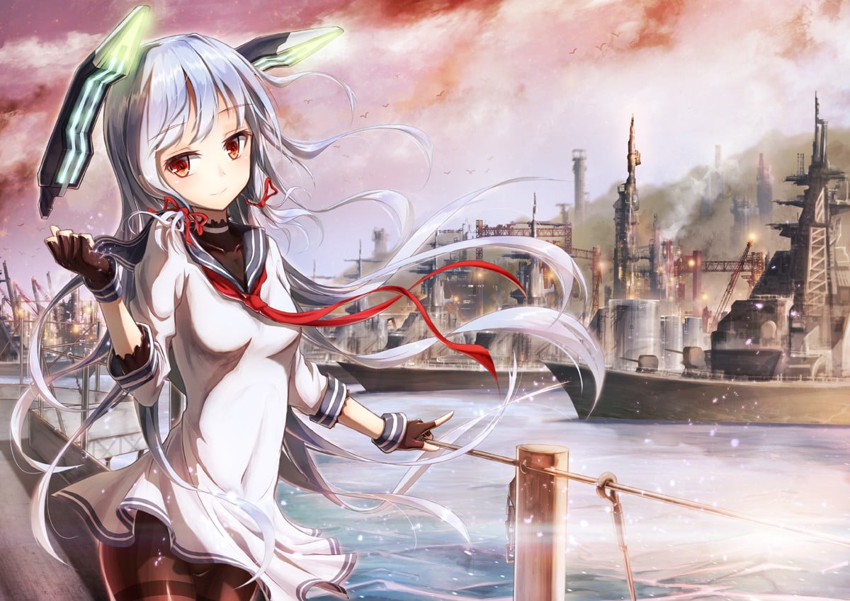 human representation, creativity, digital composite, hairstyle, birds, building exterior, long hair, representation, art and craft, anime, day, arts culture and entertainment, HD Wallpaper