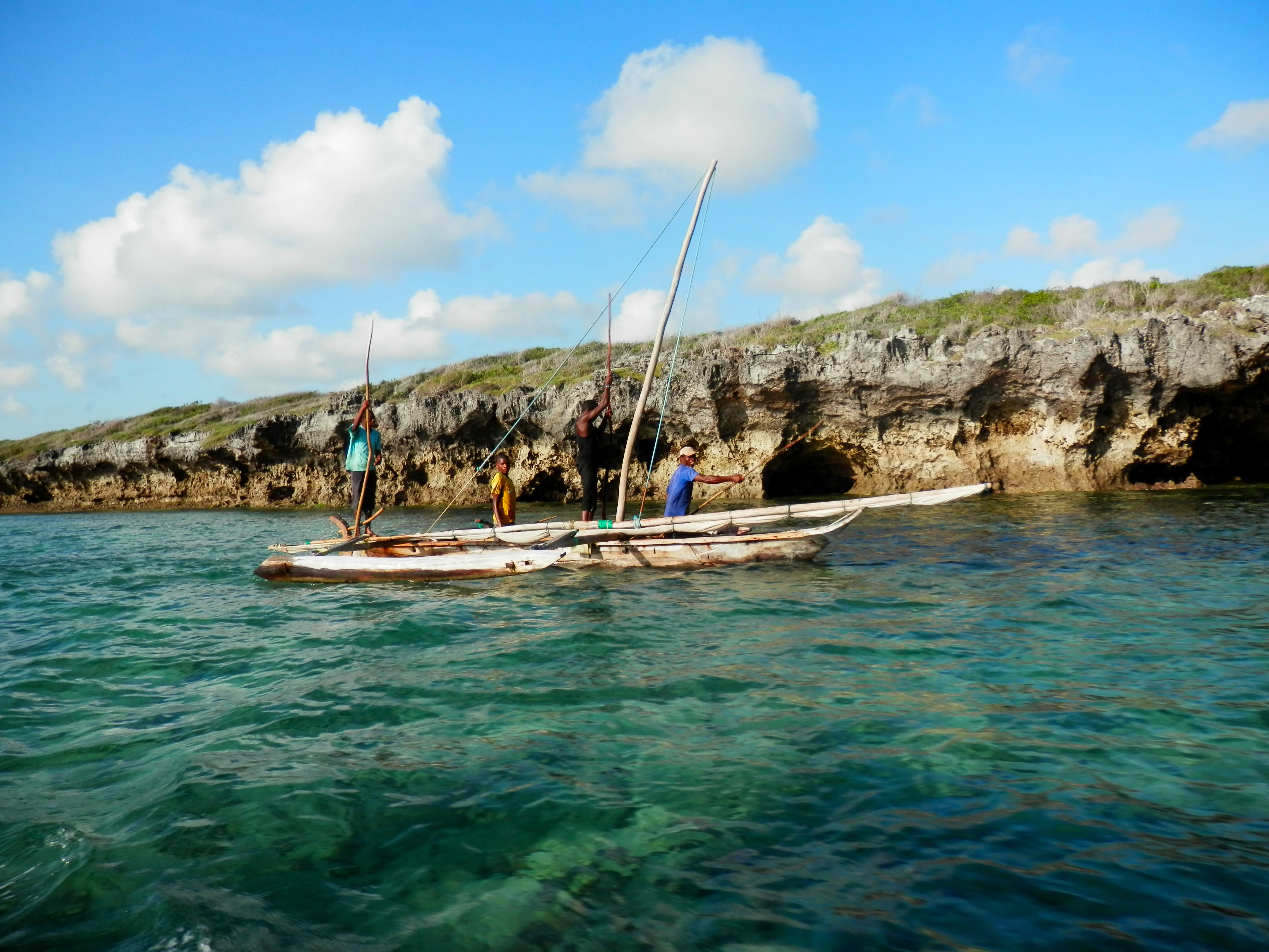 transportation, tanzania, nautical vessel, leisure activity, nature, beach, fishing, coast, sky, rock, scenics - nature, waterfront, ocean, vehicle, day, HD Wallpaper