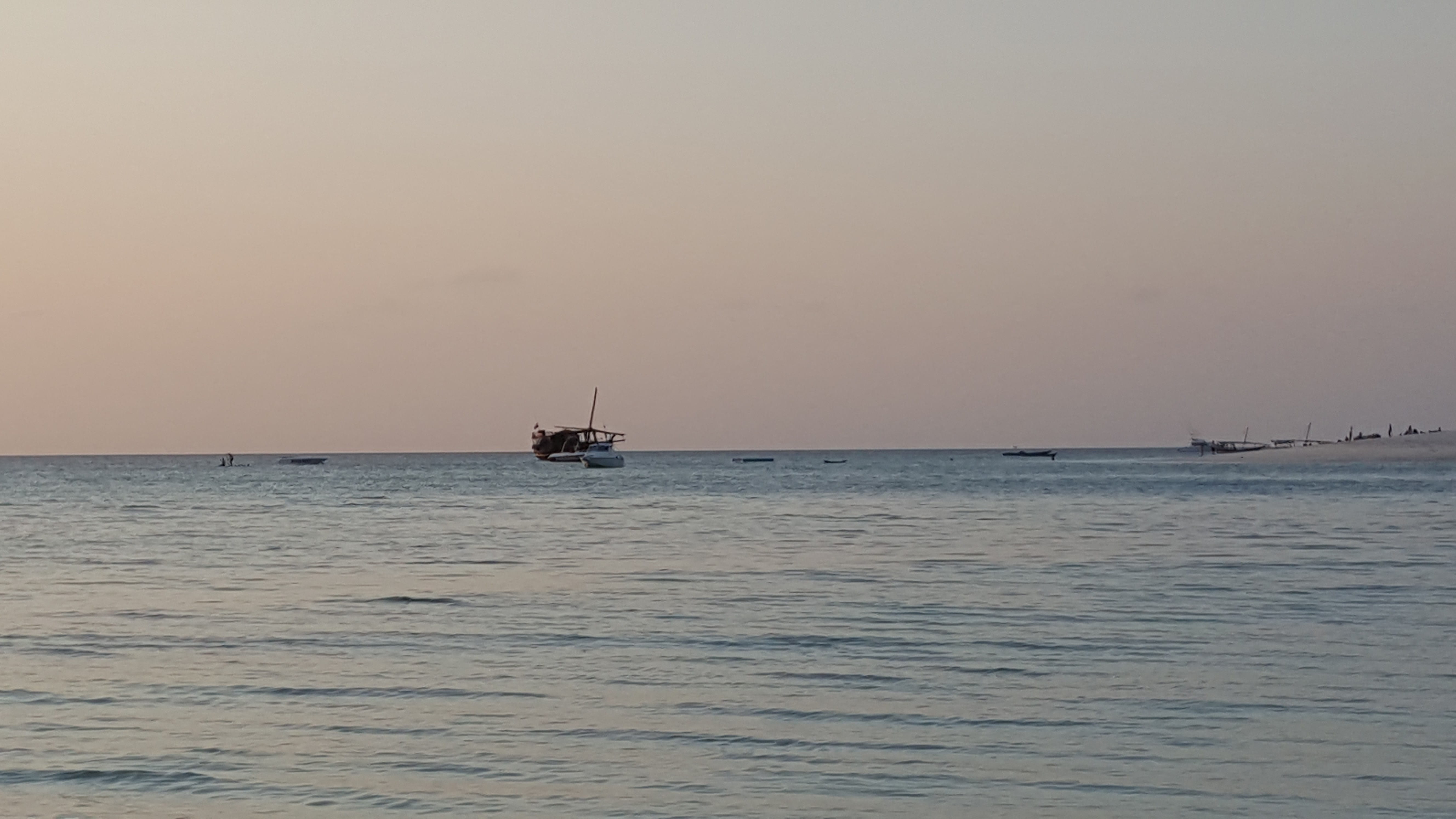 sailboat, nautical vessel, anchored, tropical, outdoors, nature, water, no people, sea, tanzania, waterfront, mode of transportation, horizon, tranquil scene, HD Wallpaper