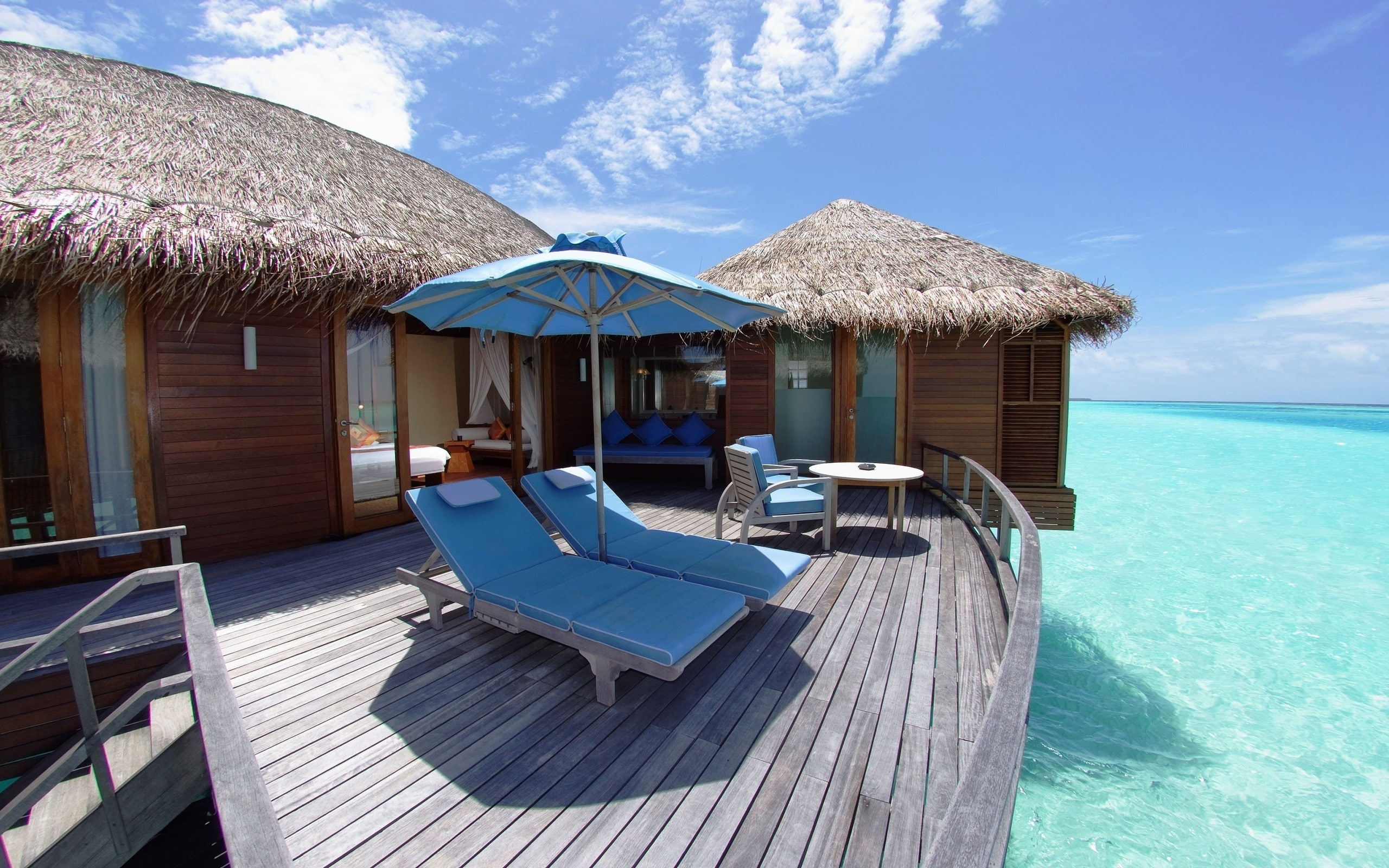 sea, summer, 2K, exotic, hotel, maldives, resort, HD Wallpaper