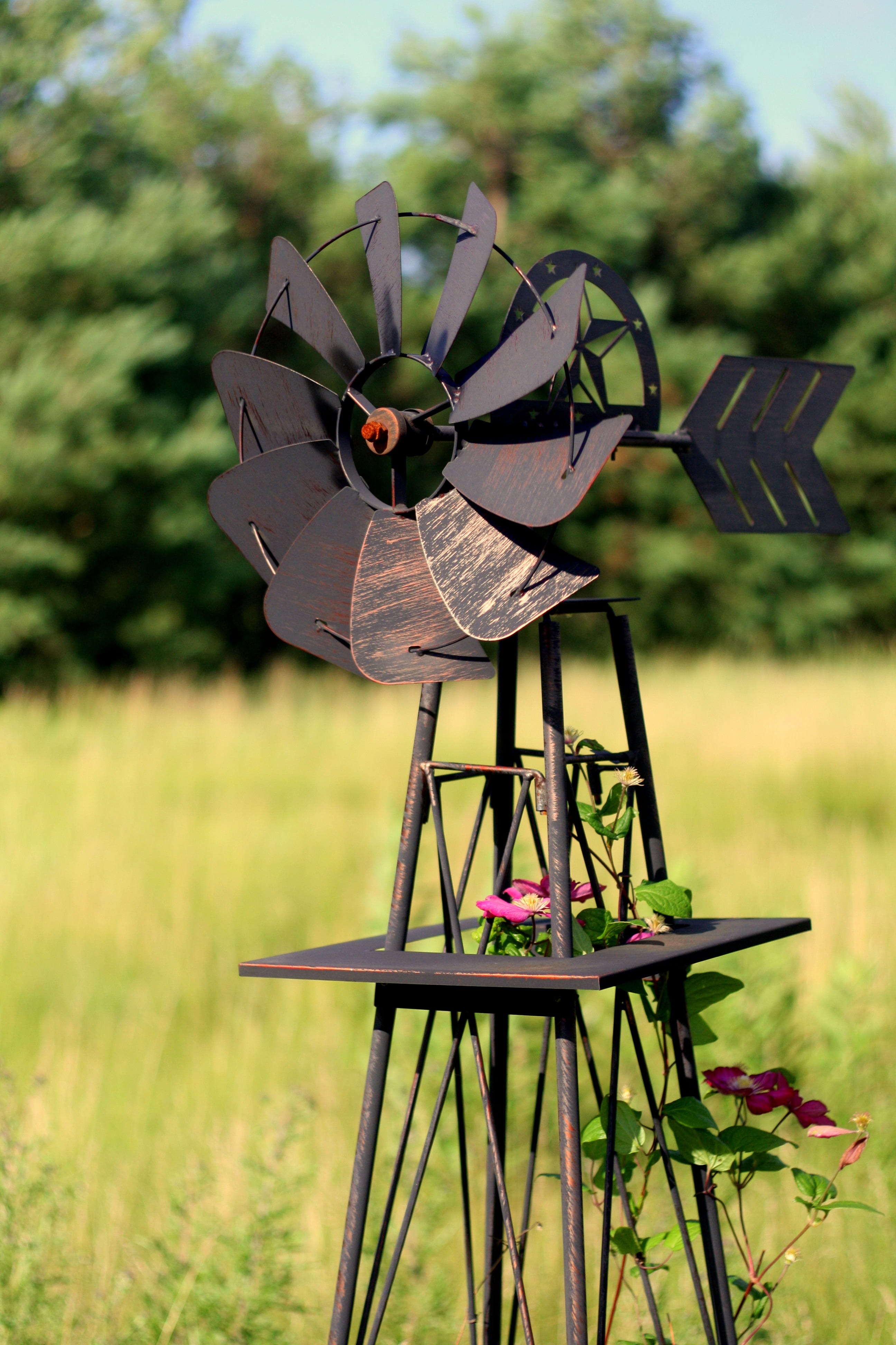 spin, power, summer, vintage, brass, environmental conservation, no people, vine, wind power, outdoors, green color, agricultural, fuel and power generation, Phone HD Wallpaper
