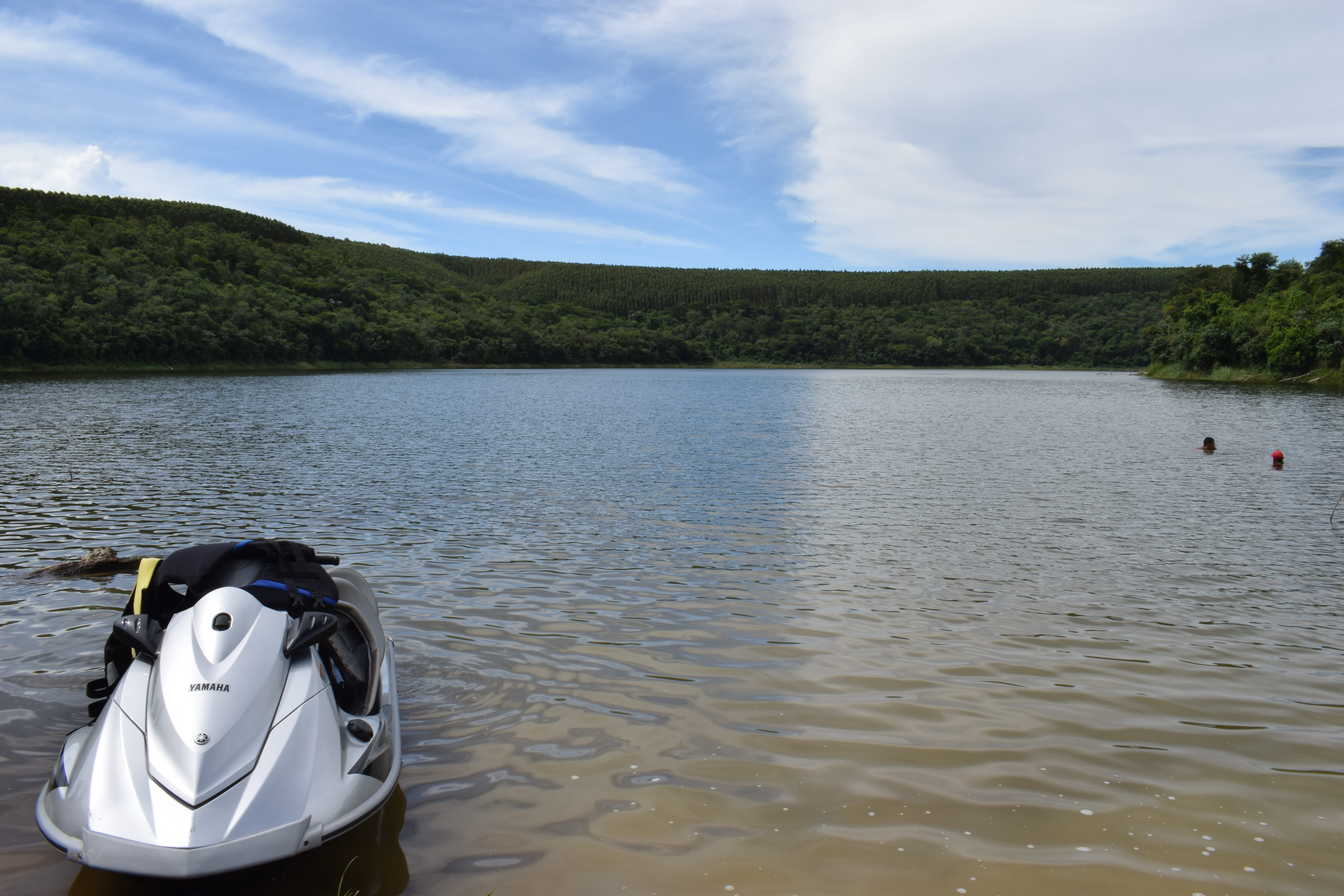 landscape, water, 5K, outdoors, nature, rippled, transportation, sport, mountain, tranquil scene, jetski, waterfront, day, beauty in nature, cloud - sky, HD Wallpaper