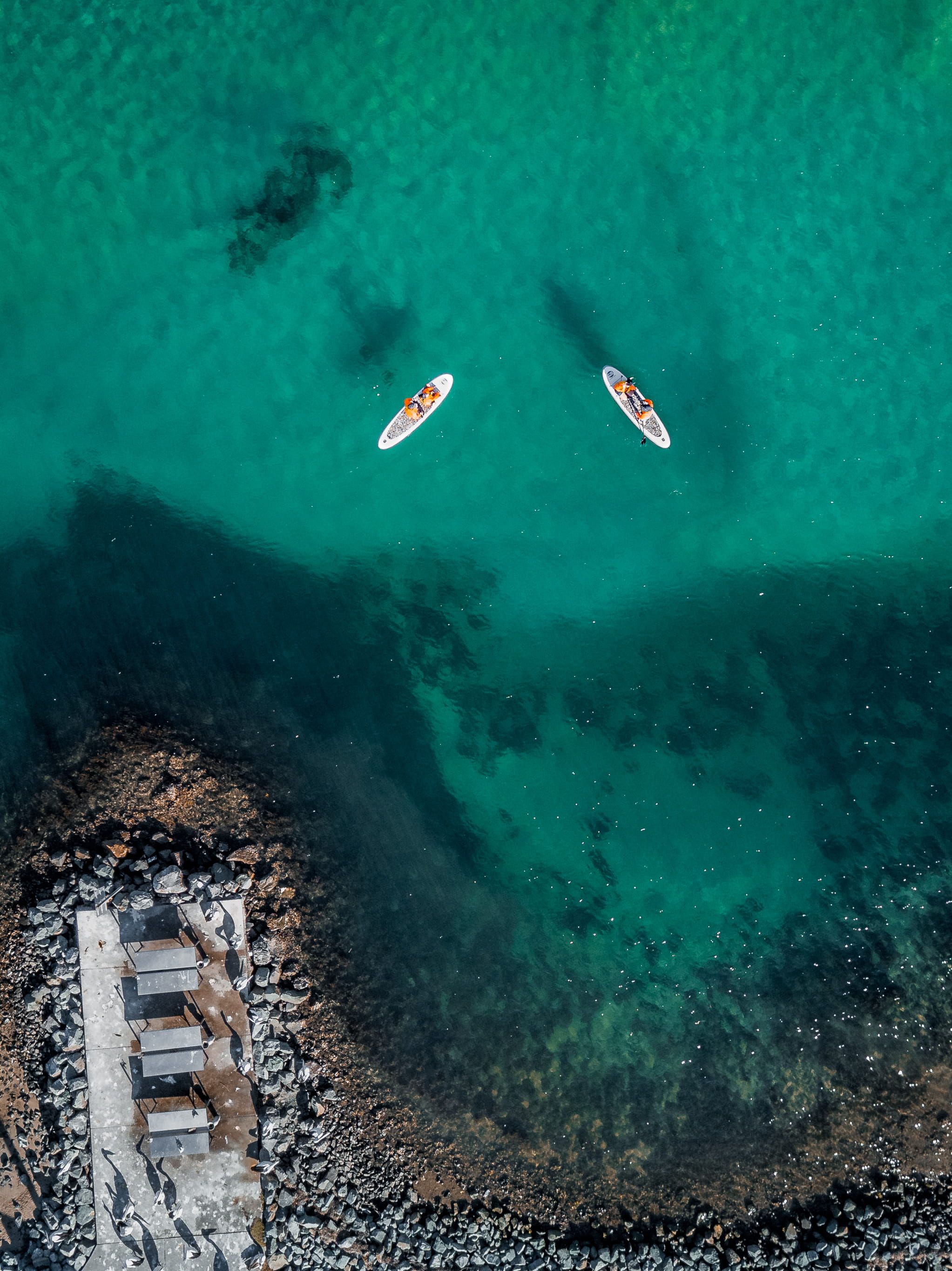 travel, watersport, nautical vessel, sport, nature, beauty in nature, photography, 2K, outdoors, shore, water, surfboards, day, undersea, ocean, aerial shot, Phone HD Wallpaper
