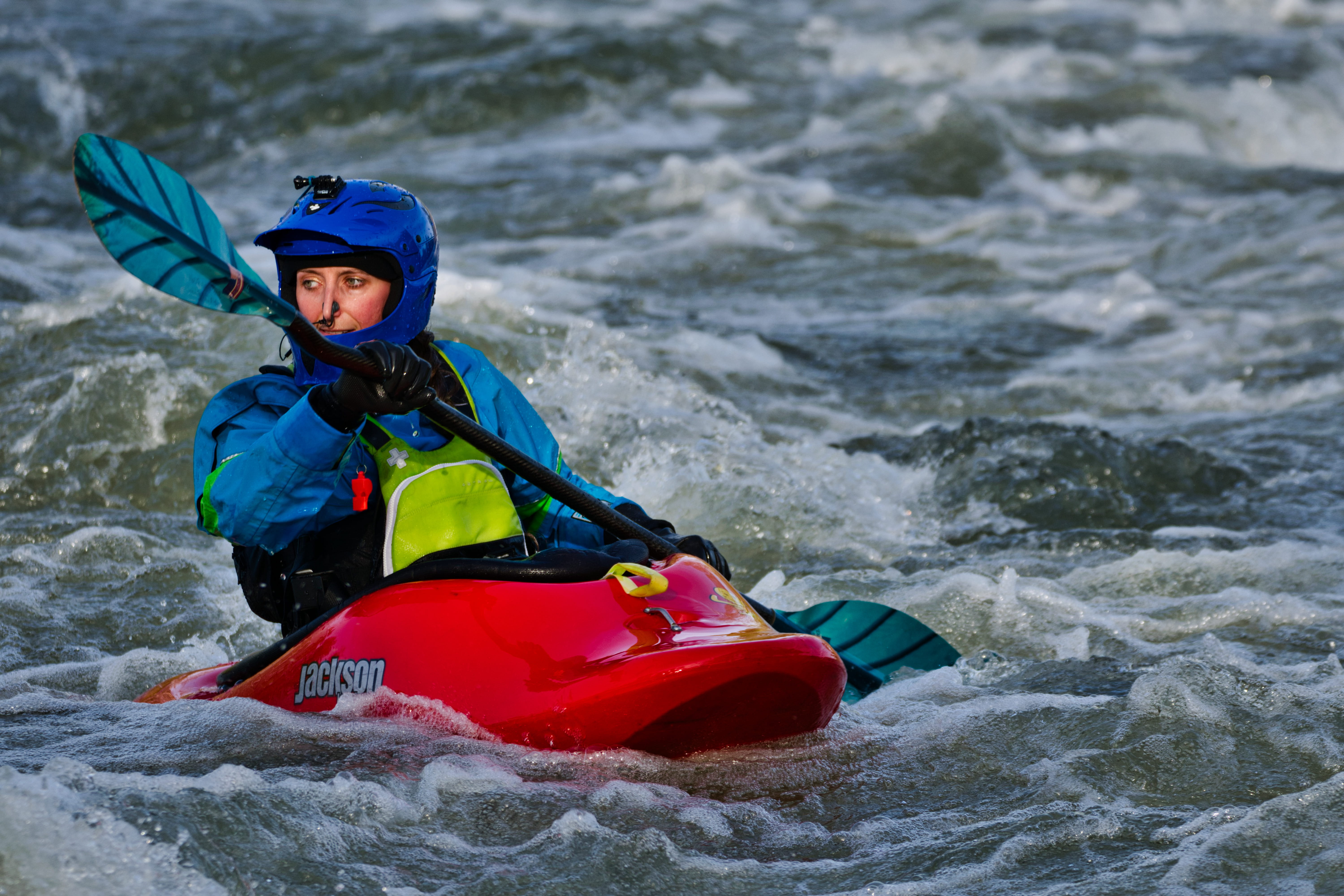 life jacket, nautical vessel, water, portrait, motion, one person, childhood, 5K, adventure, helmet, watersport, sport, paddling, outdoors, rapids, nature, HD Wallpaper