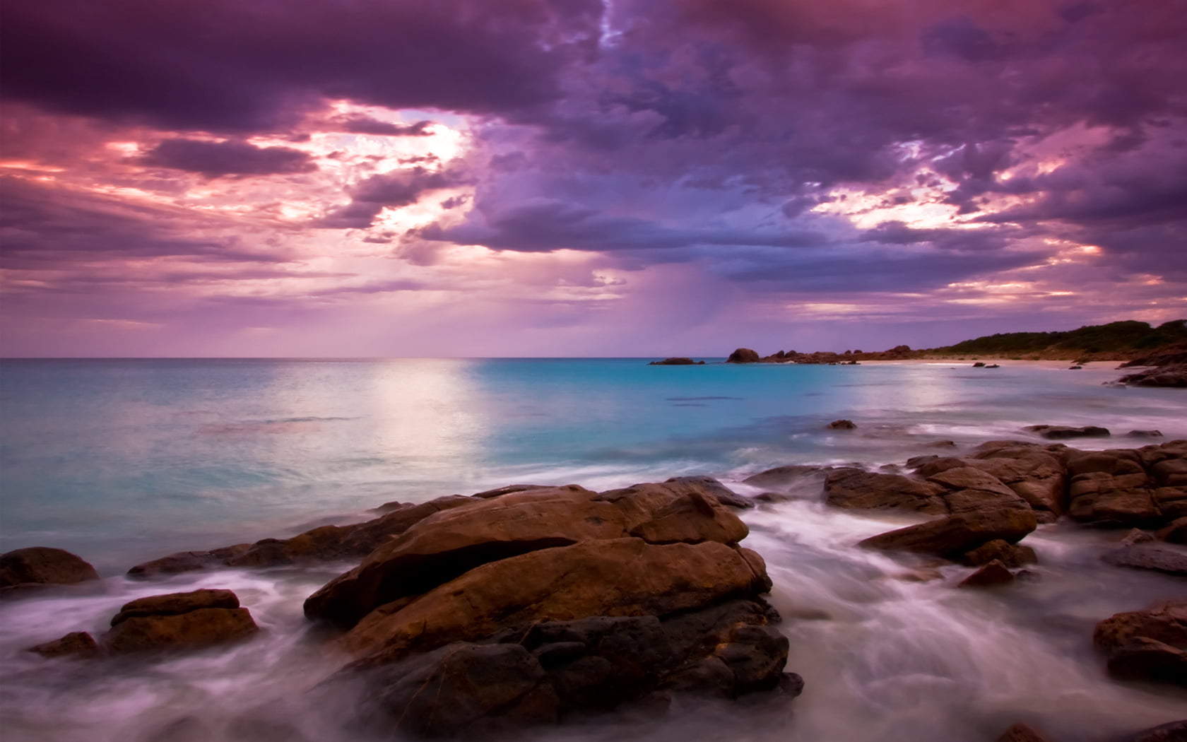 no people, rock - object, brown, 720P, sea, water, nature, tranquil scene, Australia, cloud - sky, tranquility, beauty in nature, landscape, rock, scenics - nature, HD Wallpaper