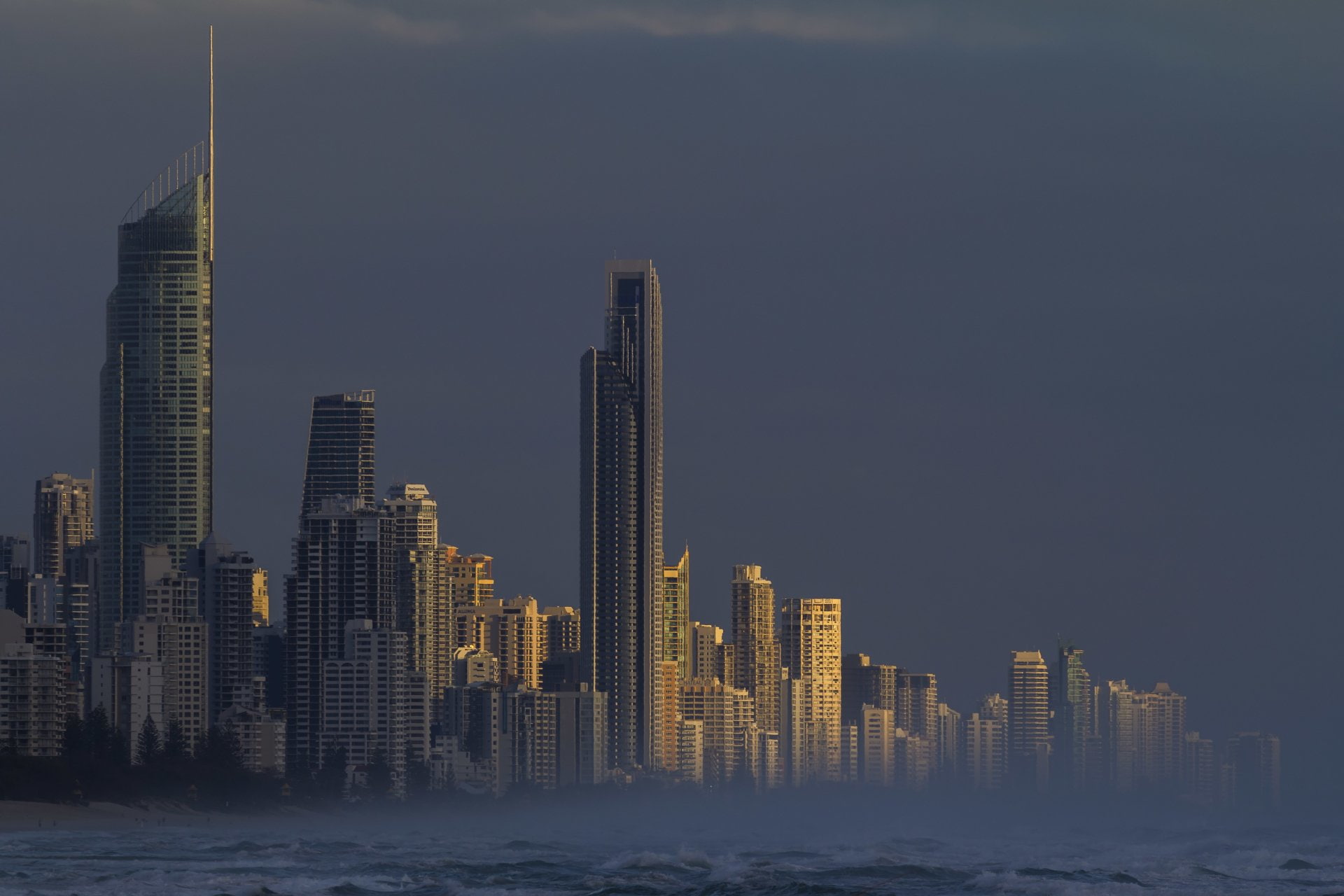 City, Gold Coast, Sea, Australia, Morning, Cities, Queensland, 1080P, HD Wallpaper