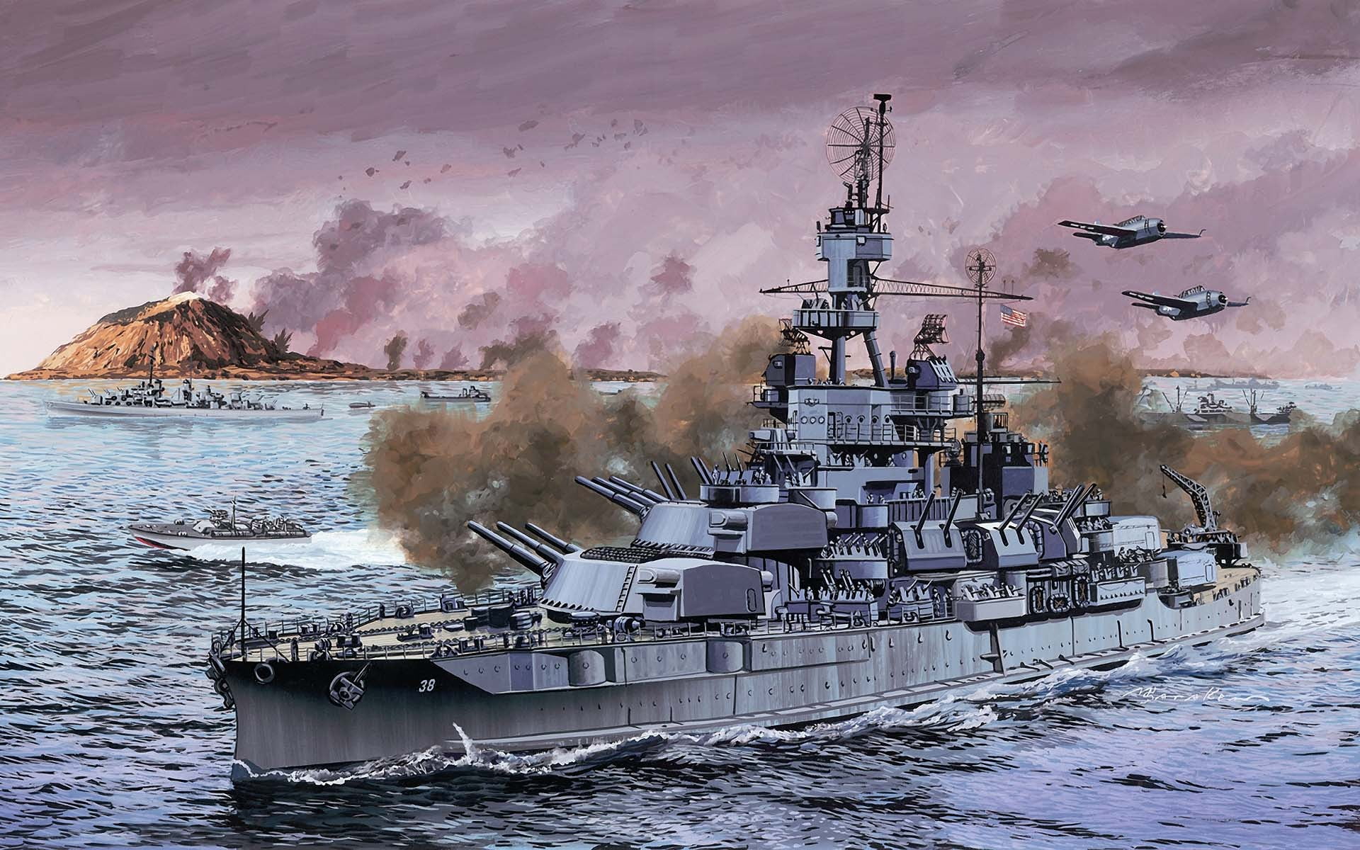 battleship, navy, waterfront, aggression, sky, army, art, nature, military, war, water, pennsylvania, sea, day, architecture, weapon, gray, War and Army, HD Wallpaper