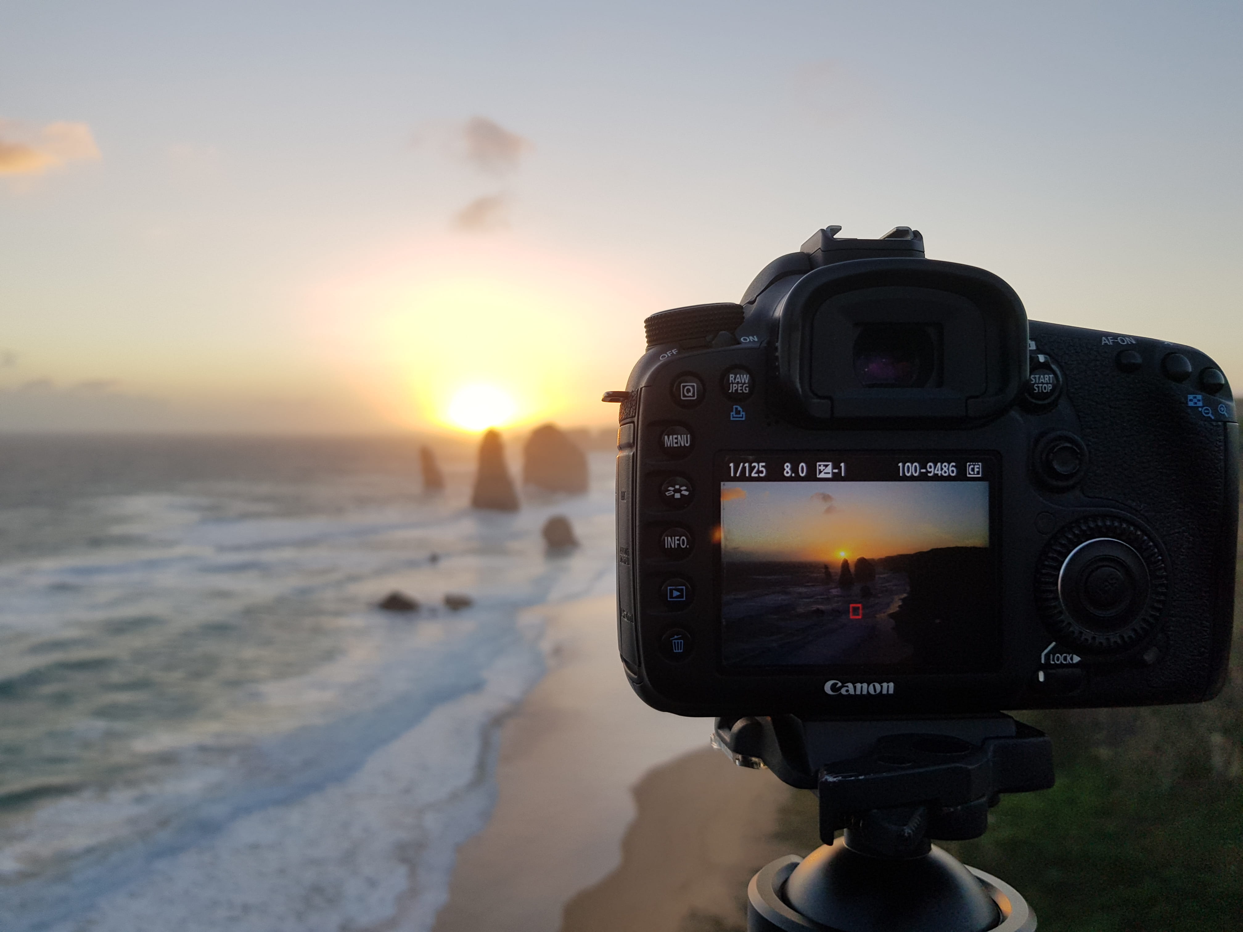 horizon over water, water, nature, close-up, landscape, rocky coast, land, sunlight, beauty in nature, oceanview, australia, camera - photographic equipment, HD Wallpaper