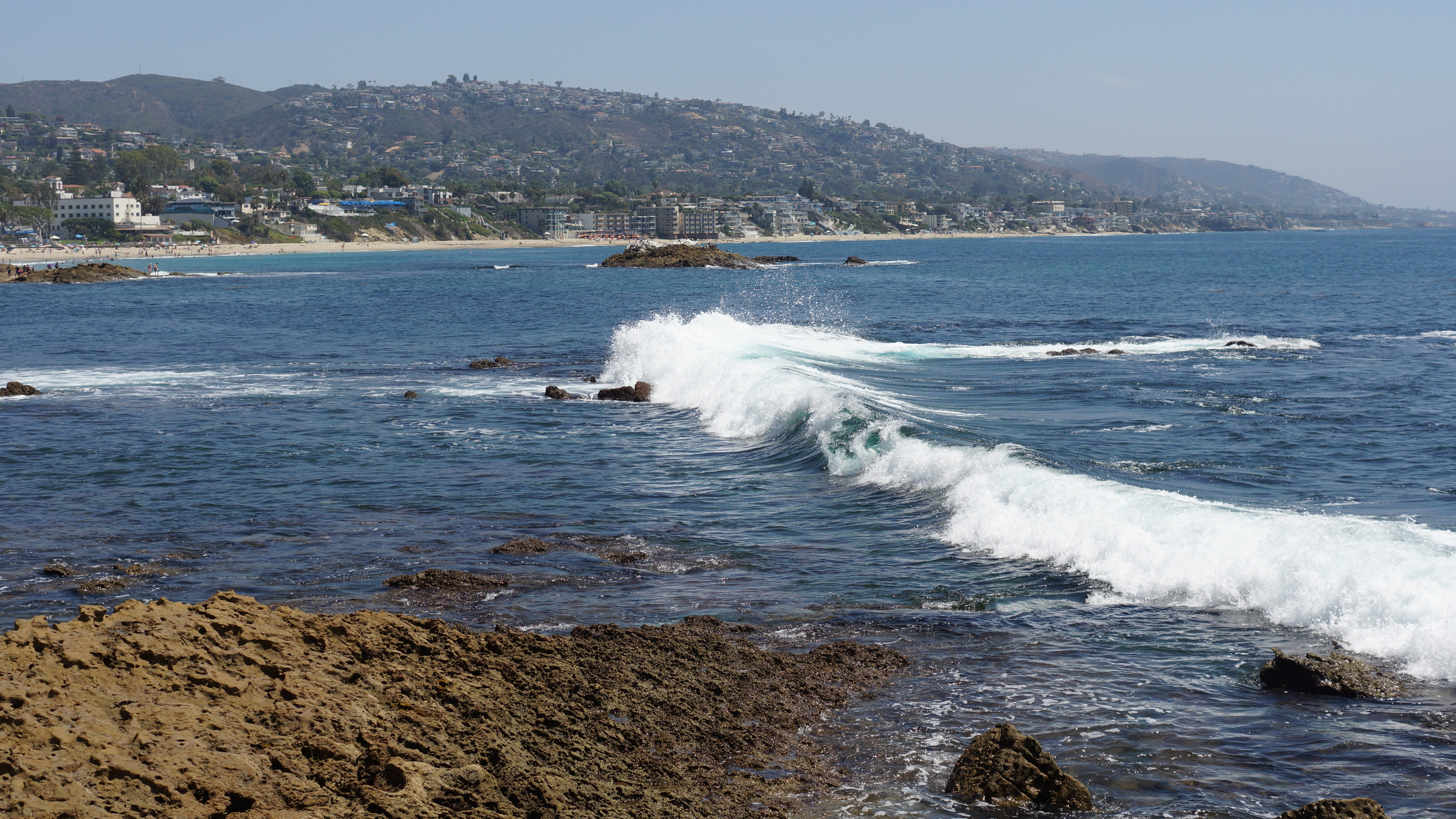 day, dana point, power in nature, land, water, motion, sport, aquatic sport, wave, mountain, beauty in nature, no people, sea, outdoors, ocean, coastline, HD Wallpaper