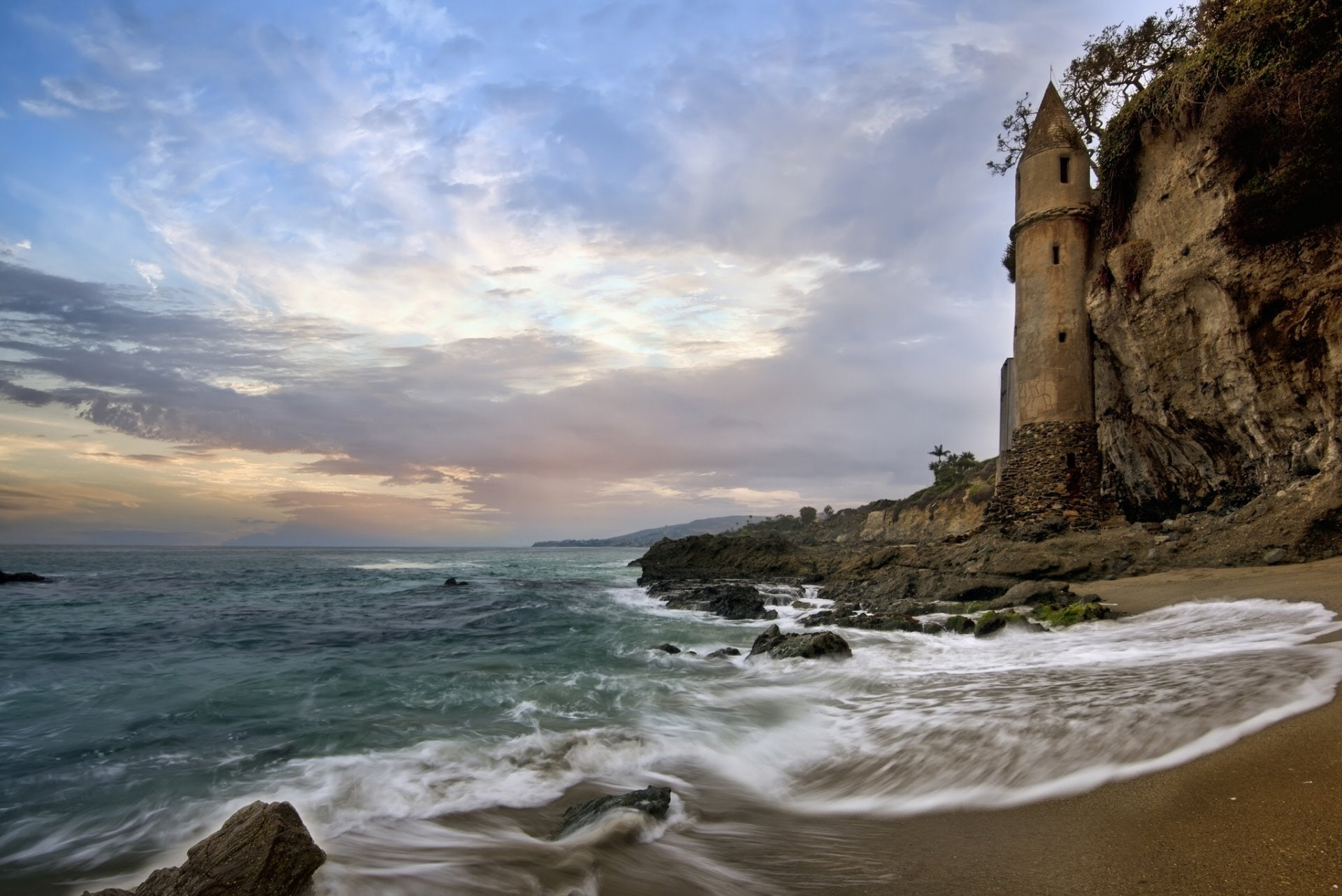 Ocean, California, Photography, Beach, Sunset, 1080P, Earth, Laguna Beach, Sea, Horizon, HD Wallpaper