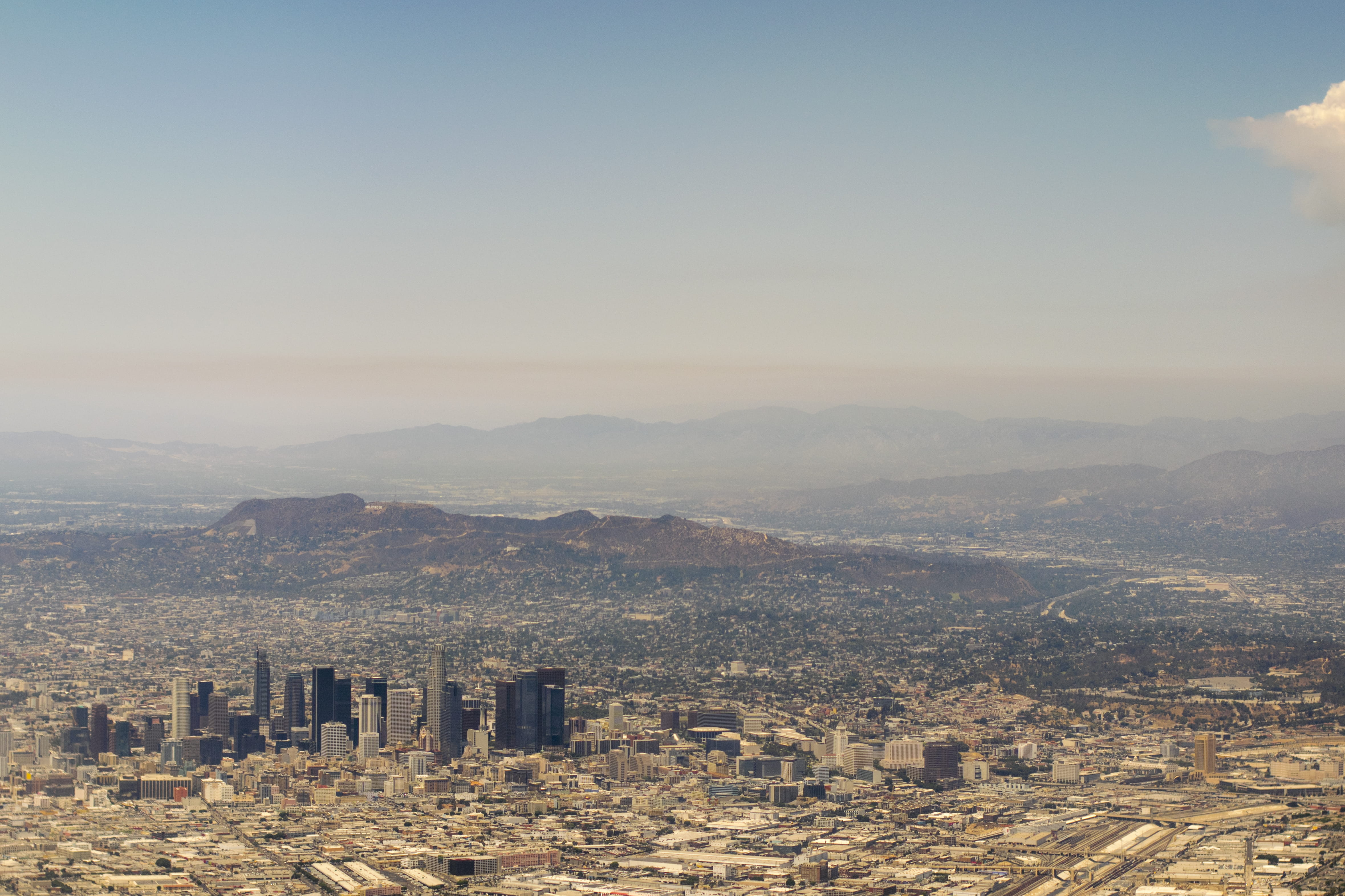 architecture, 4K, southern california, cityscape, mountain, los angeles, united states, crowd, travel destinations, crowded, built structure, modern, city, HD Wallpaper