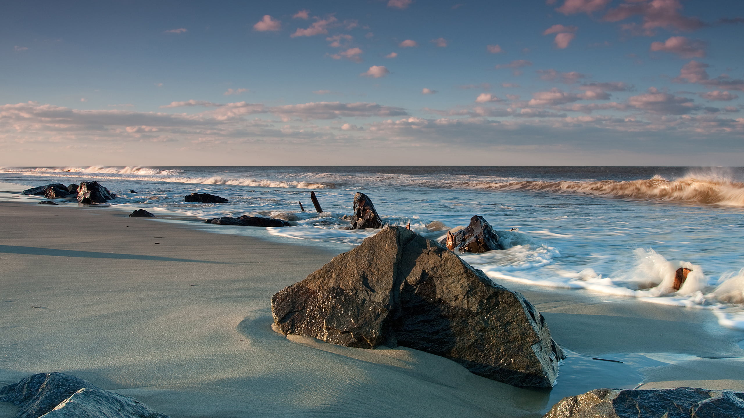 sea, coastline, the wind, cloud - Sky, water, surf, waters Edge, landscape, atlantic Ocean, black, tranquil scene, horizon over water, blue, nature, coastal, HD Wallpaper