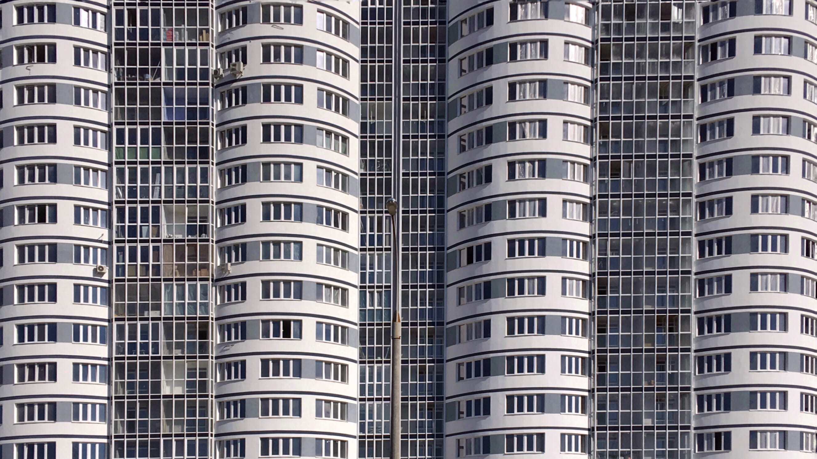 built structure, low angle view, housing development, white, high, pattern, balcony, street, architecture, building exterior, belarus, streetphotography, HD Wallpaper