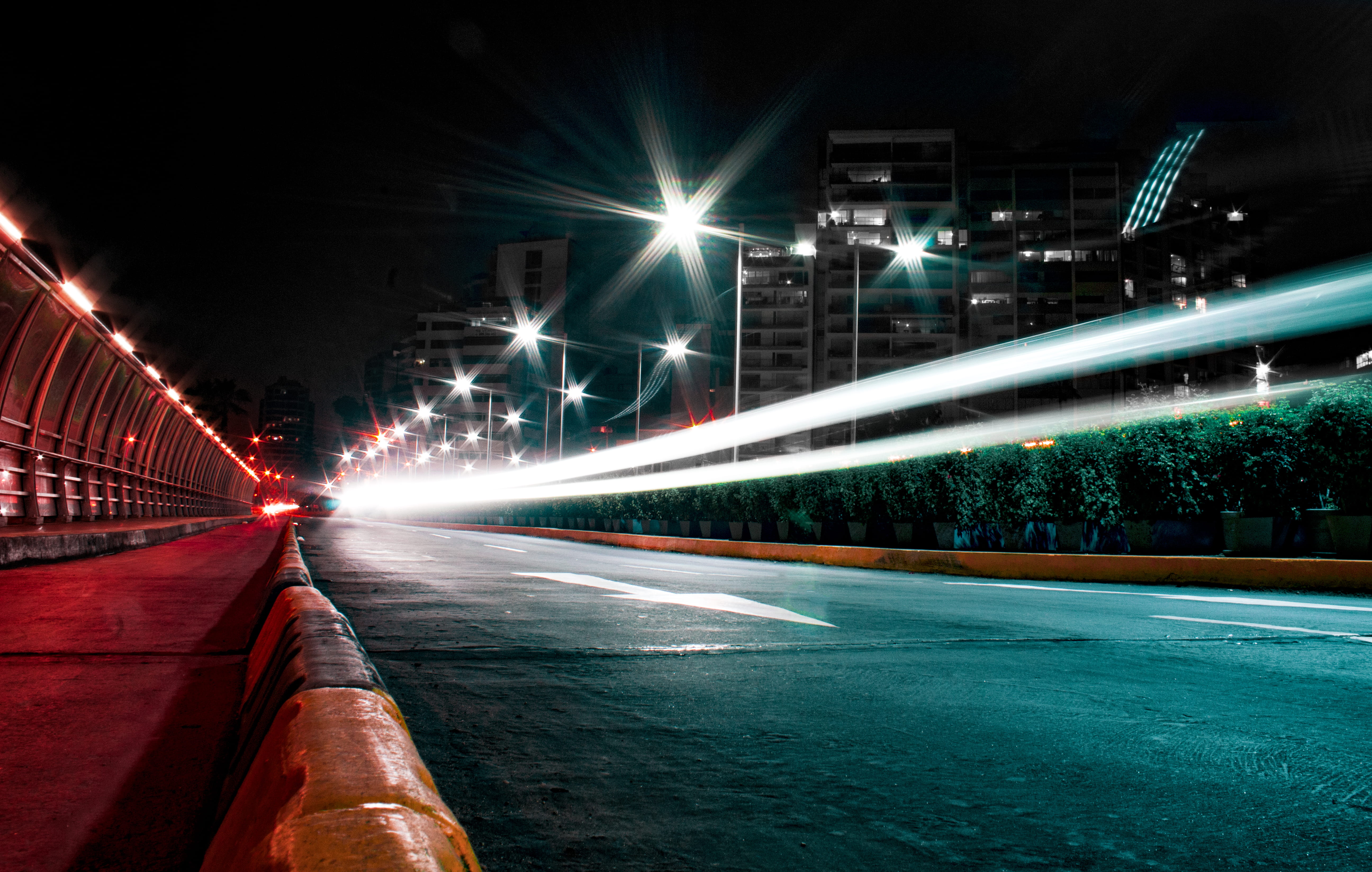 no people, long exposure, lighting equipment, 5K, nightlife, city life, building exterior, cars, street, streetphotos, canonphotos, longexposure, illuminated, HD Wallpaper