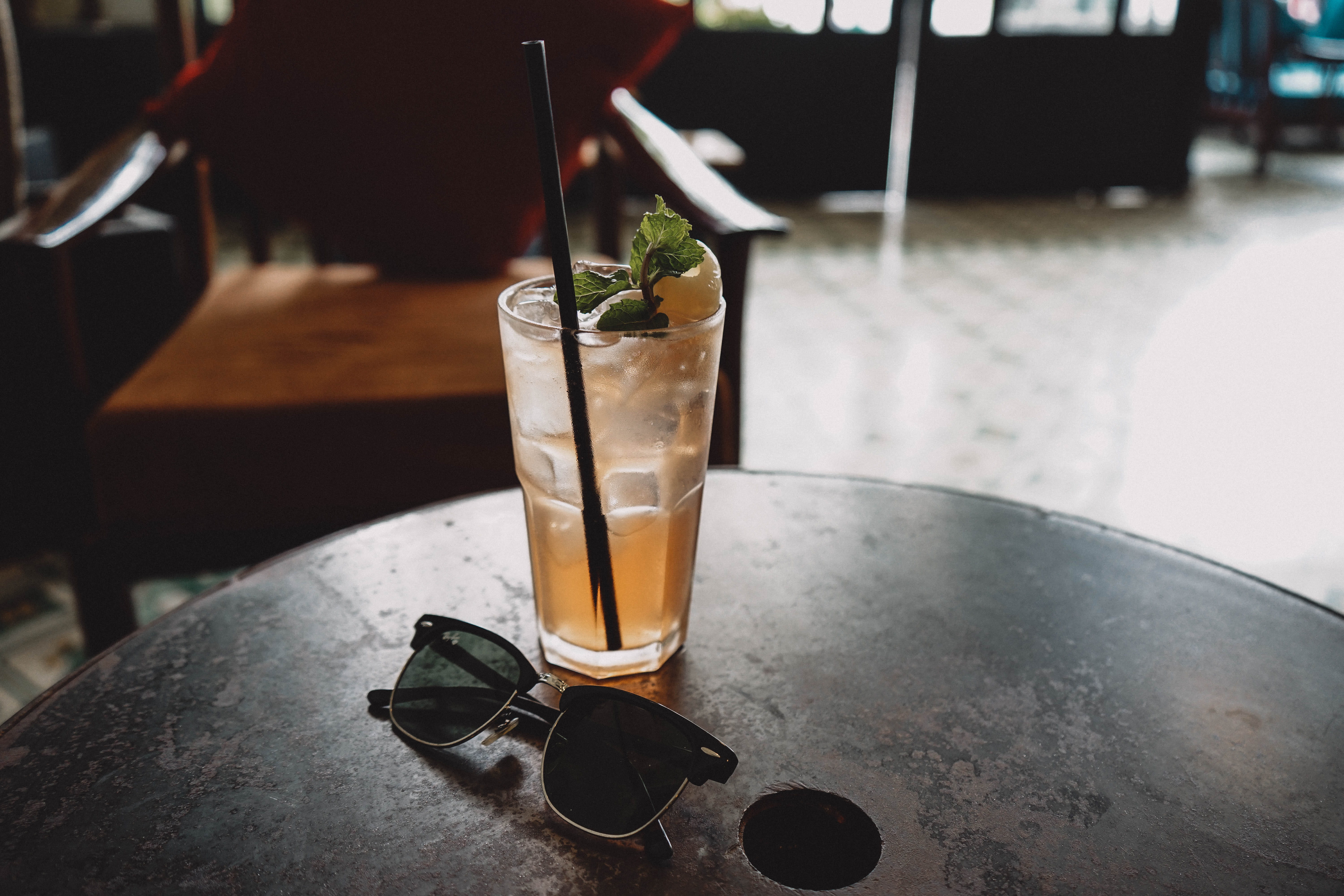 close-up, day, refreshment, glass, cocktail, drinking, black, freshness, 5K, lychee, bar, alcohol, beside, food and drink, foodphotography, restaurant, HD Wallpaper