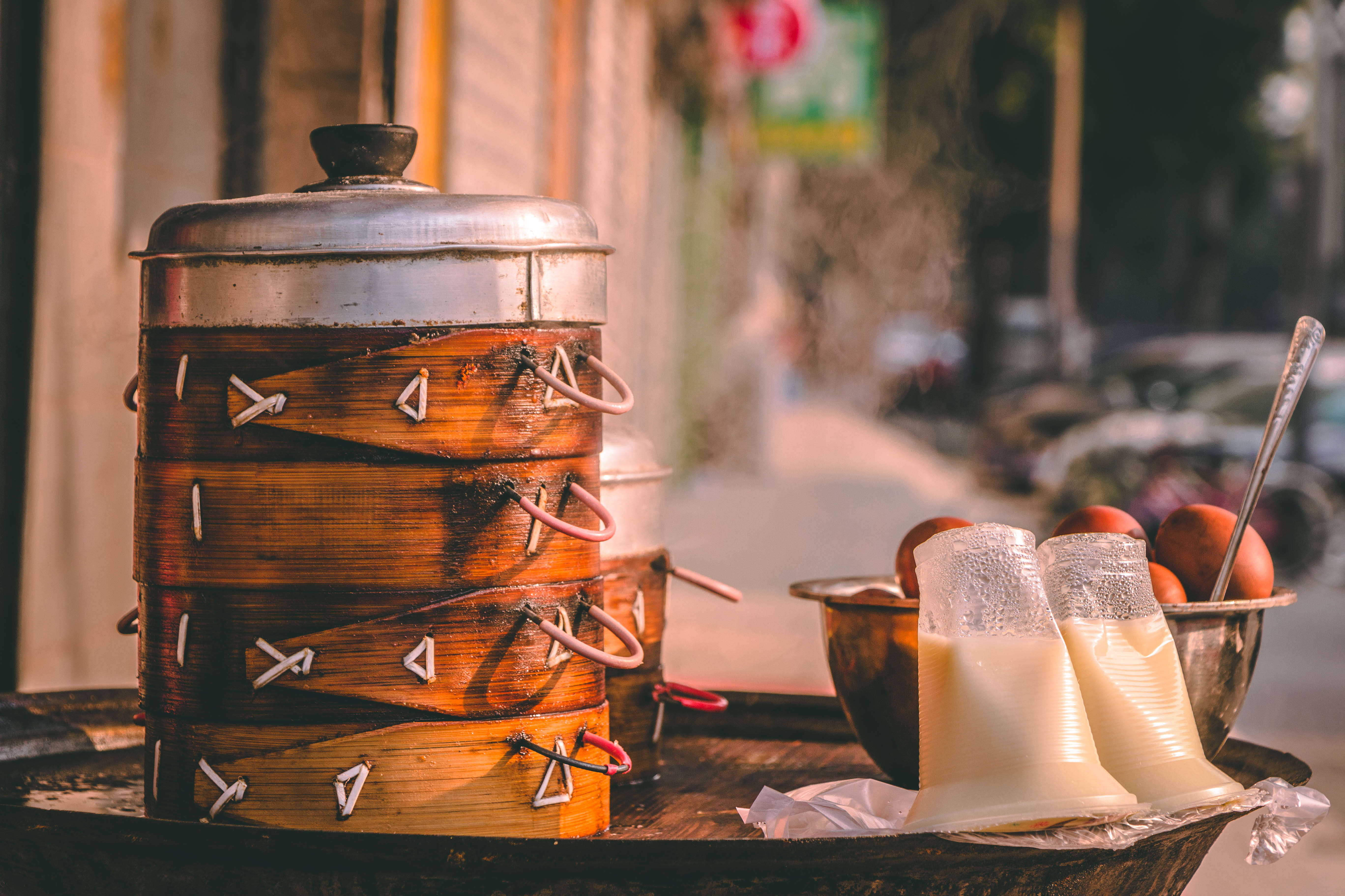 jar, wood - material, no people, food and drink, rustic, refreshment, boiled eggs, food, eggs, drinking glass, glass - material, 5K, dumplings, household equipment, HD Wallpaper