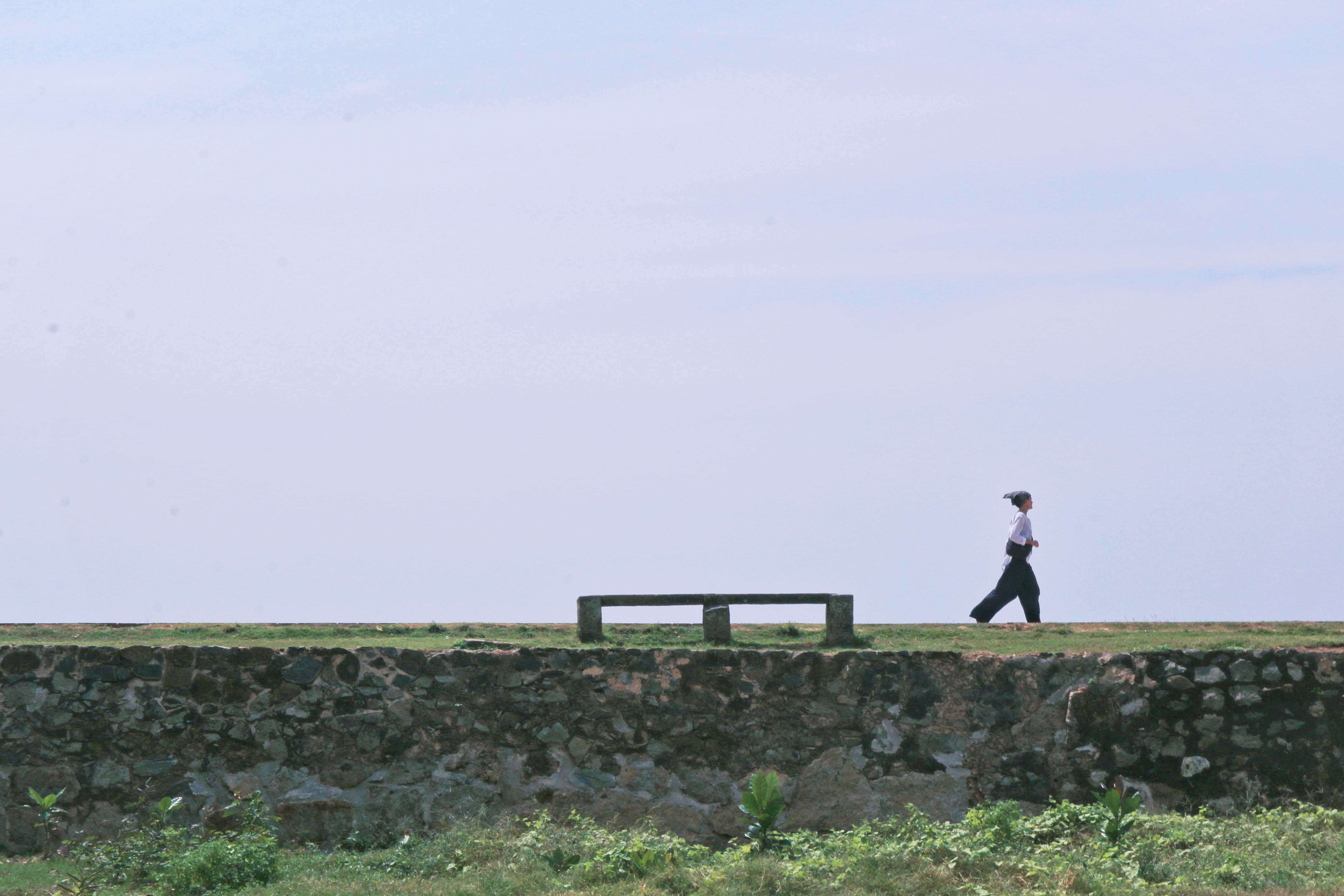 real people, nature, land, young adult, grass, outdoors, 5K, copy space, adult, standing, one person, full length, women, sri lanka, day, lifestyles, architecture, HD Wallpaper