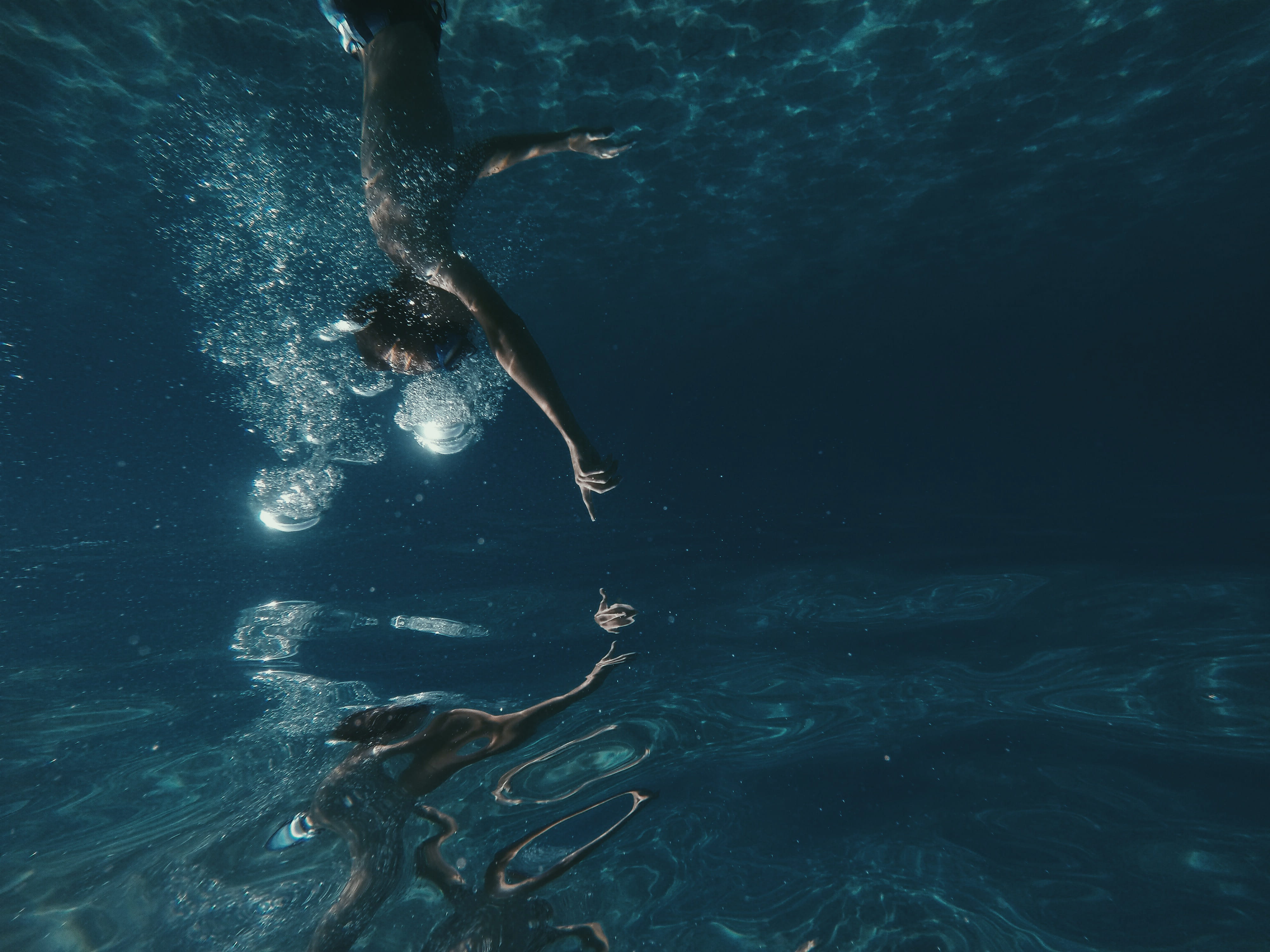 aquatic sport, adventure, holiday, underwater, day, leisure activity, undersea, man, real people, summer, one person, lifestyles, nature, scuba diving, HD Wallpaper
