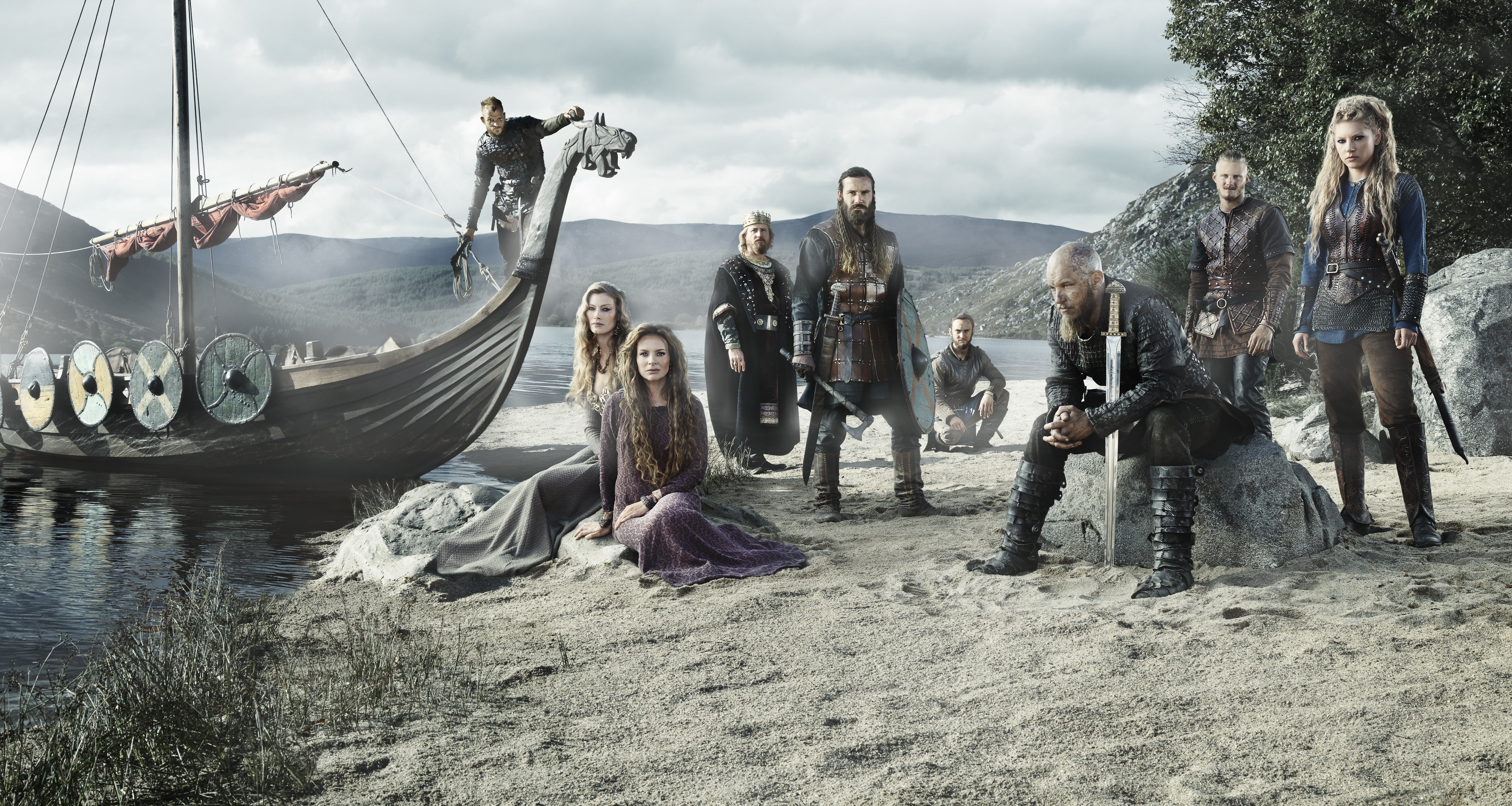 cultures, Vikings, outdoors, warriors, women, mammal, screenshot, cover, nautical vessel, young Adult, lifestyles, tv, animal wildlife, people, water, 5K, HD Wallpaper