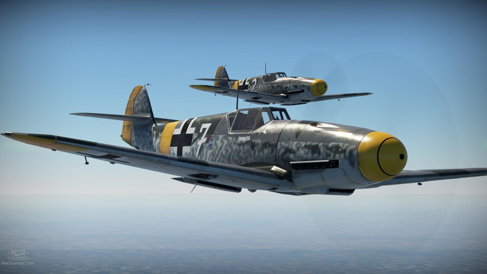 1080P, planes, ww2, bf-109, sky, HD Wallpaper