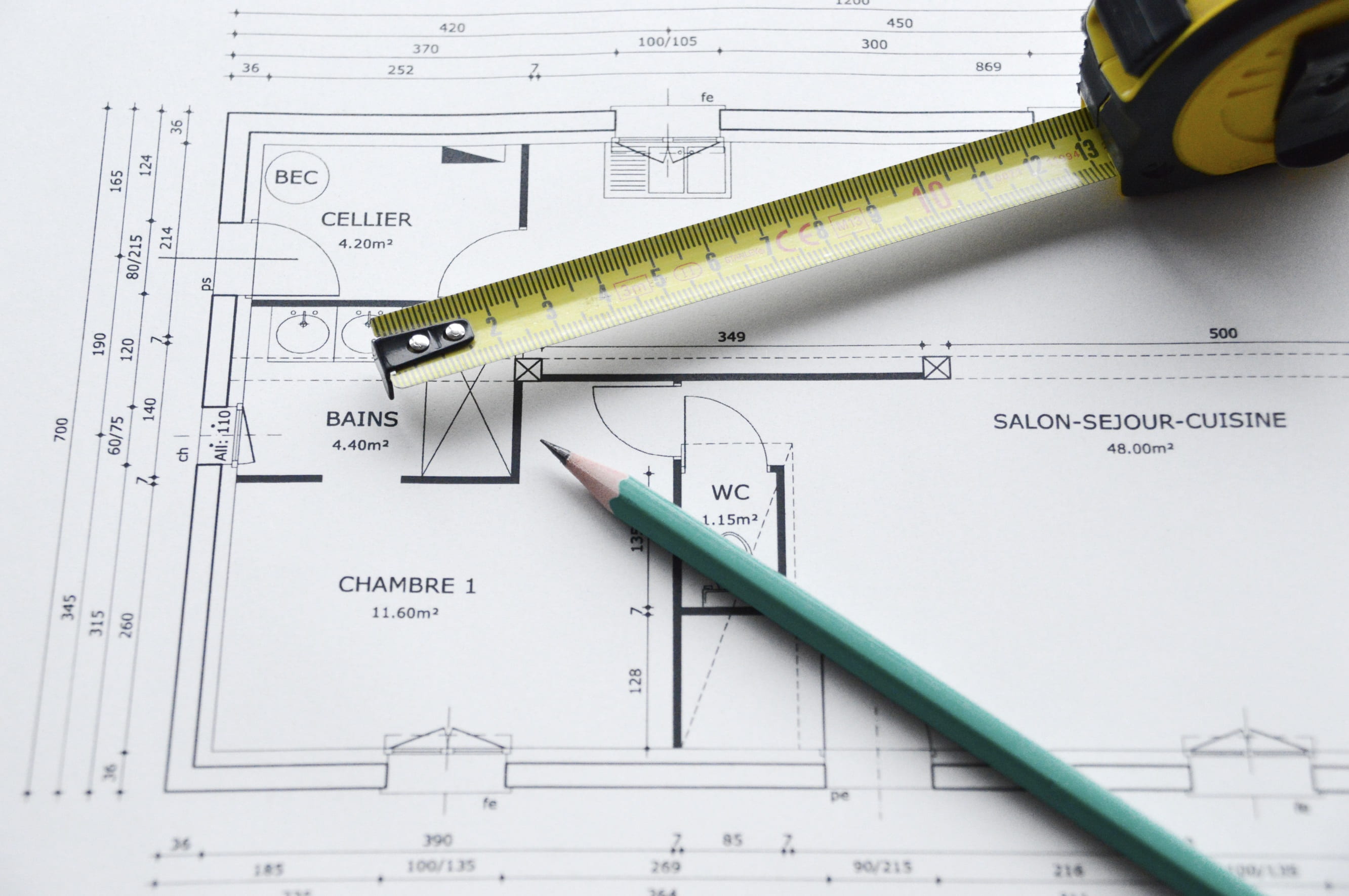 2K, instrument of measurement, ruler, construction industry, education, close-up, indoors, pen, work, accuracy, planning, architect, high angle view, no people, HD Wallpaper