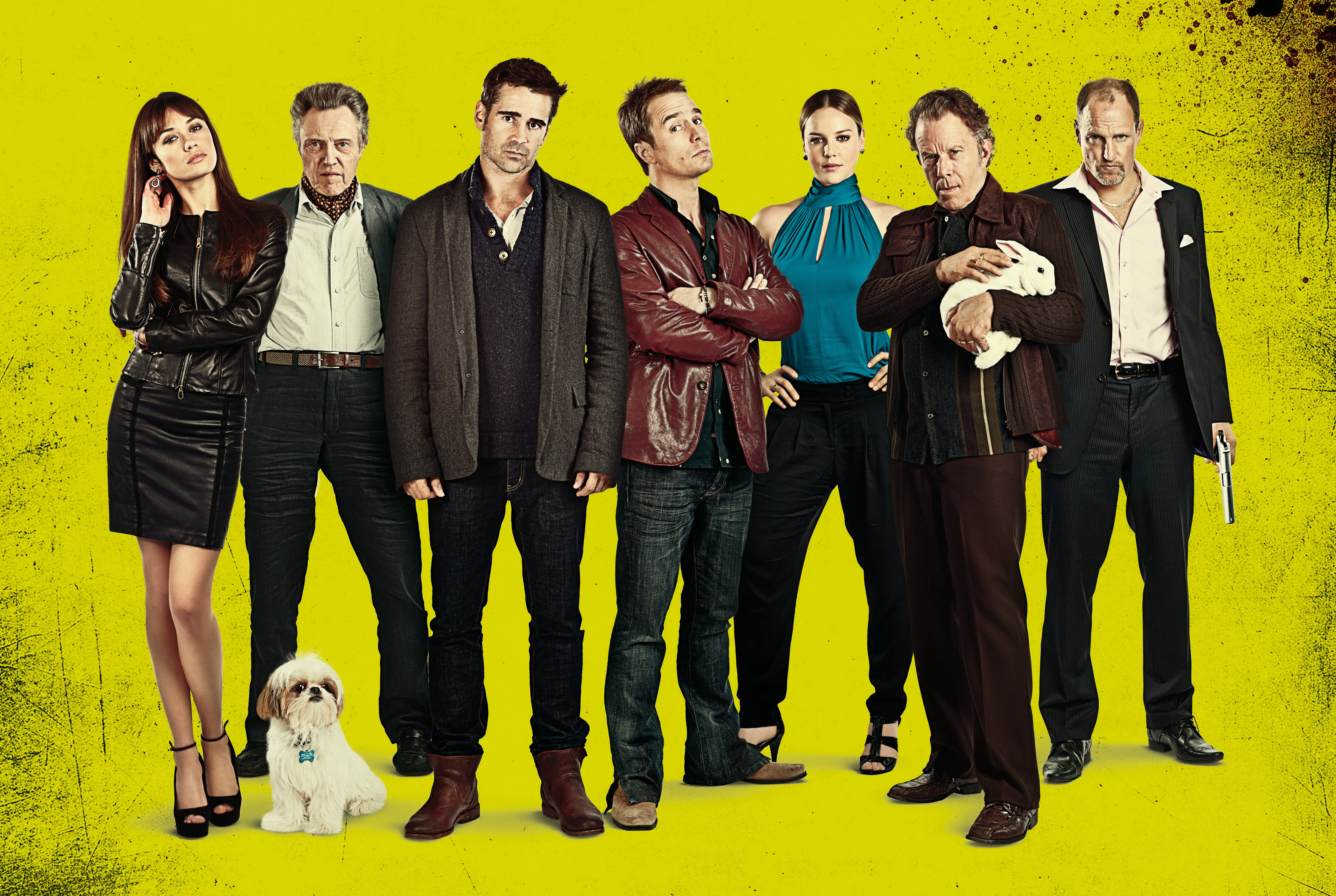 Olga Kurylenko, Seven Psychopaths, Sam Rockwell, Woody Harrelson, Abbie Cornish, Colin Farrell, 5K, Christopher Walken, HD Wallpaper