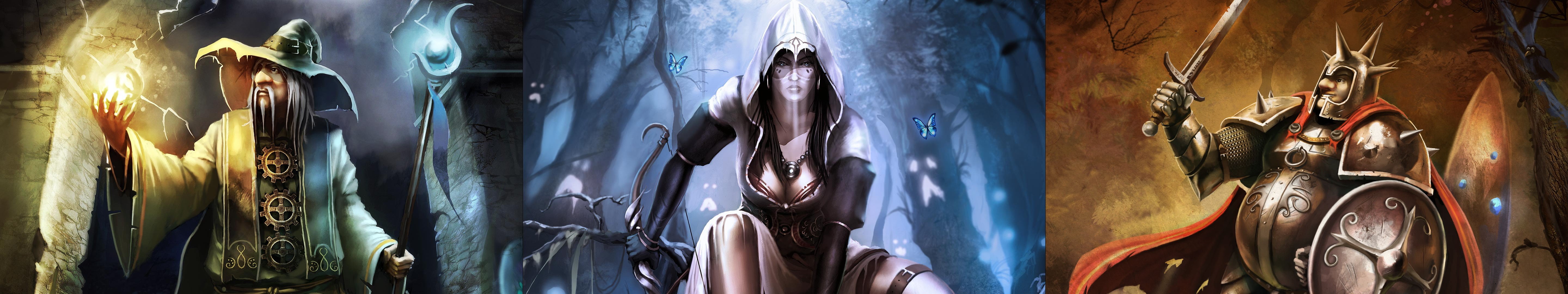 trine, 5K, video, jeux, multi, multiple, monitor, triple, jeu, steam, screen, videogame, HD Wallpaper