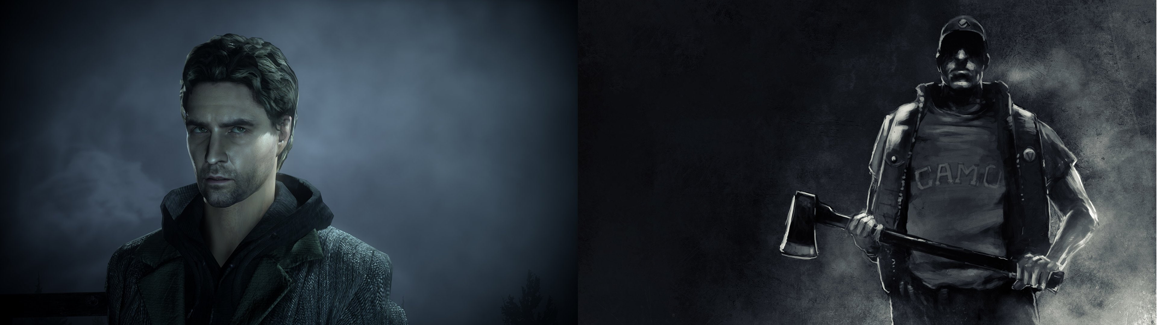 jeu, 4K, dual, screen, monitor, wake, alan, multi, multiple, game, HD Wallpaper