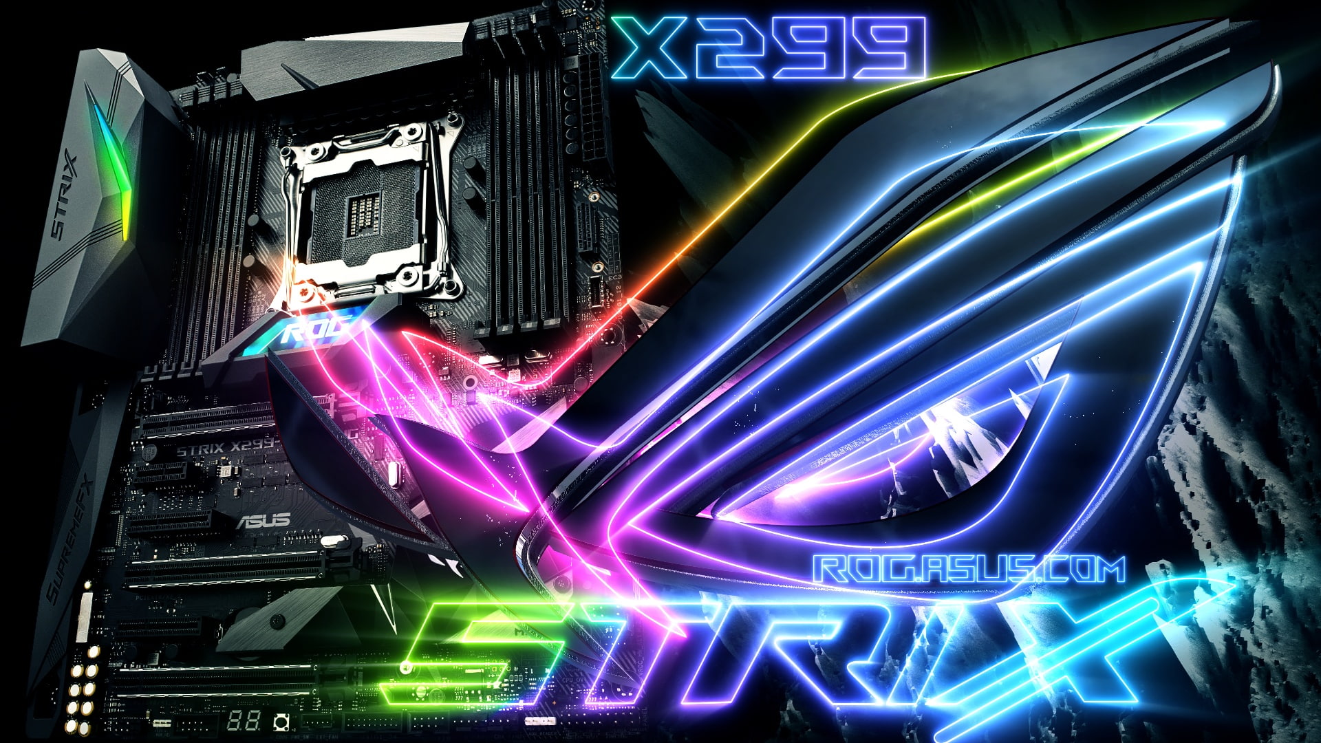 rog, technics, gaming, gamer, computer, videogame, electronic, asus, republic, 1080P, technology, HD Wallpaper