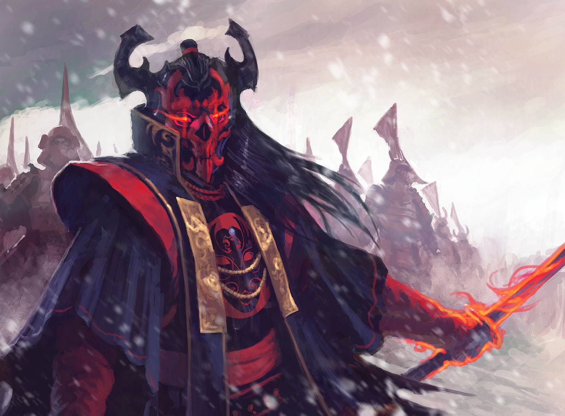 online, warrior, 720P, cardgame, samurai, game, mmo, legend, rings, fantasy, legend of the five rings, l5r, HD Wallpaper