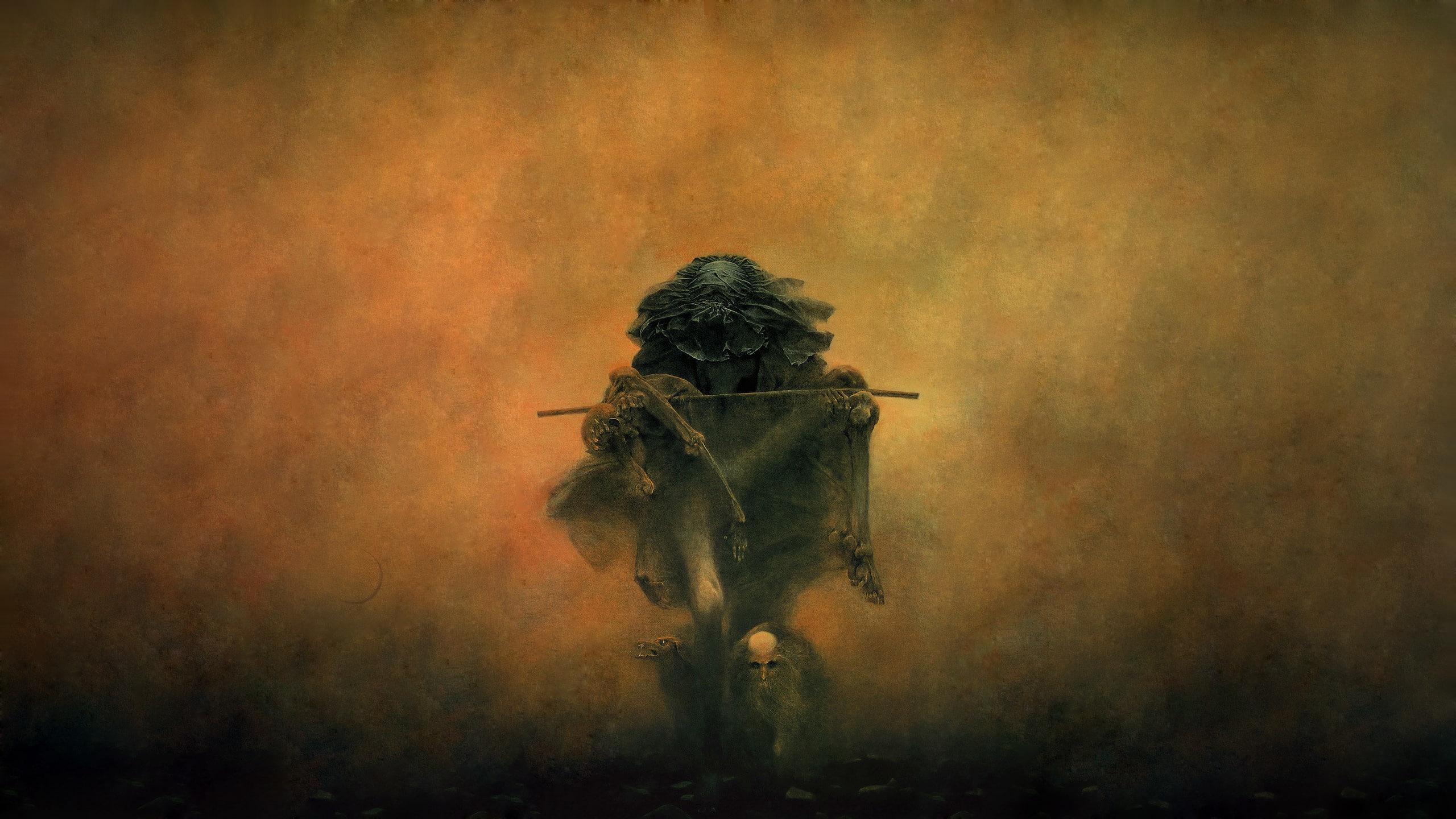 fantasy Art, digital composite, one person, textured effect, 2K, front view, nature, dust, day, smoke - physical structure, textured, auto post production filter, HD Wallpaper