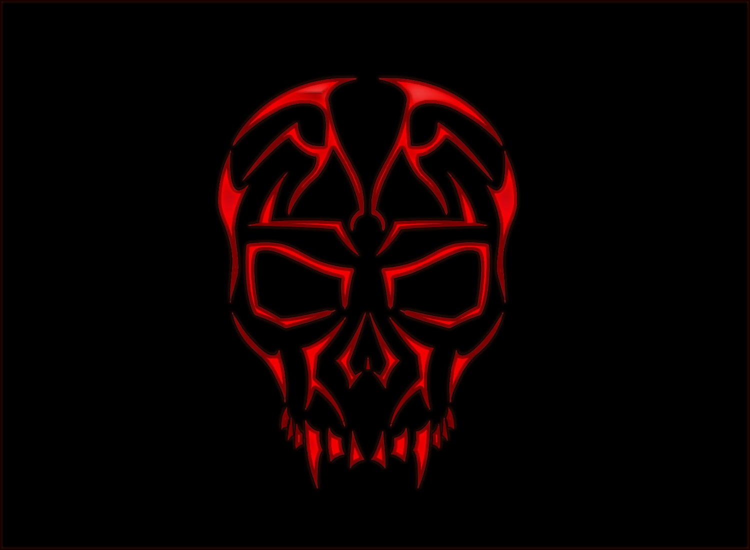 720P, cranium, fire, HD Wallpaper