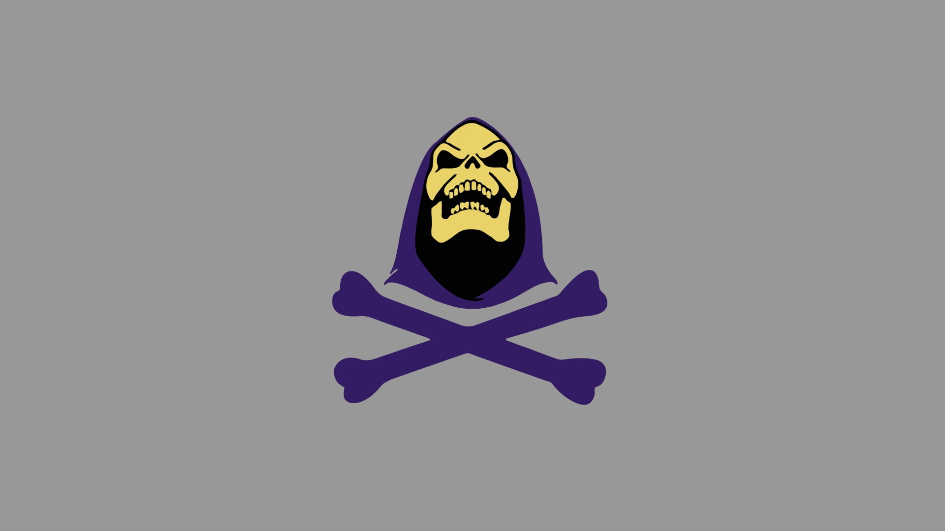 hd, 1080P, simple, Cartoons, minimalistic, art, Skeletor, heman, HD Wallpaper